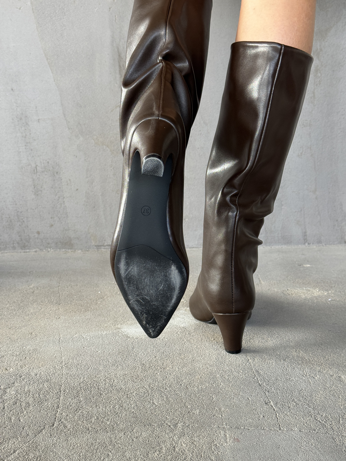 Сапоги женские экокожа