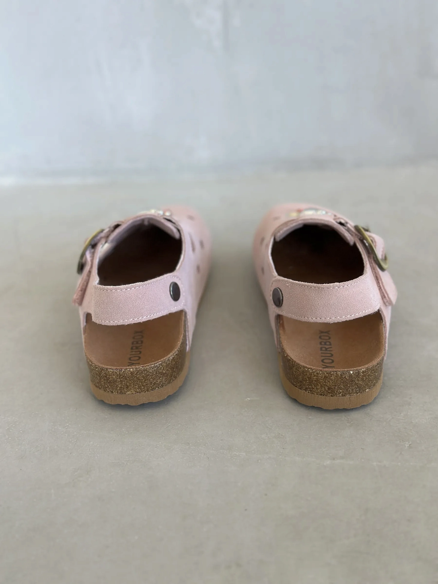 Летние сабо подростковые на высокой платформе