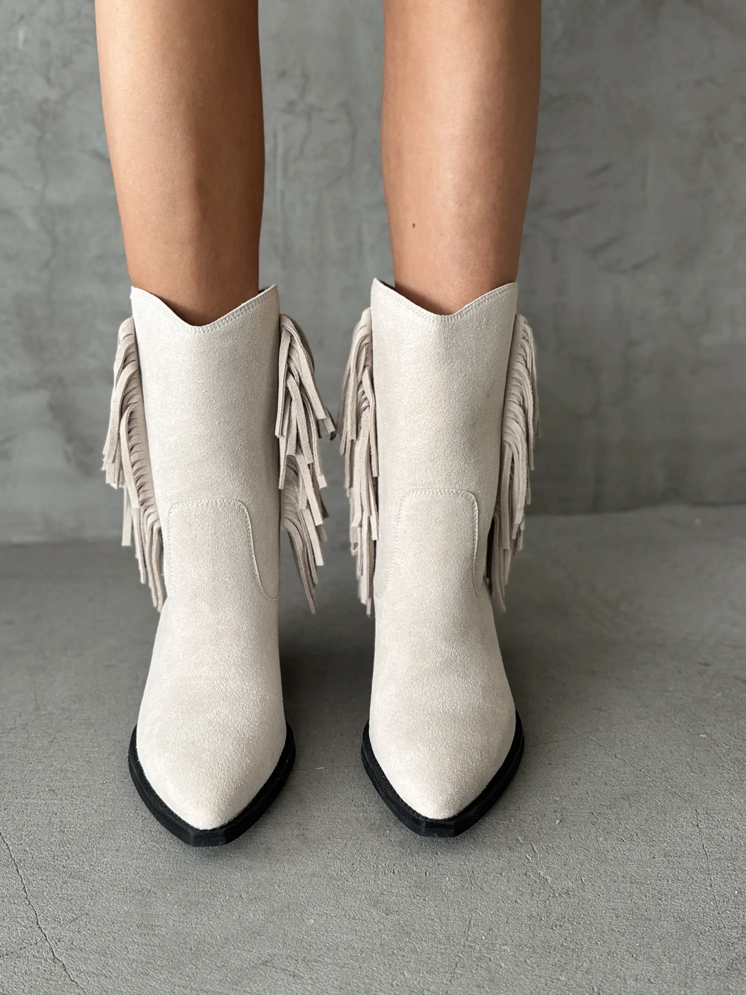 Казаки женские натуральная замша