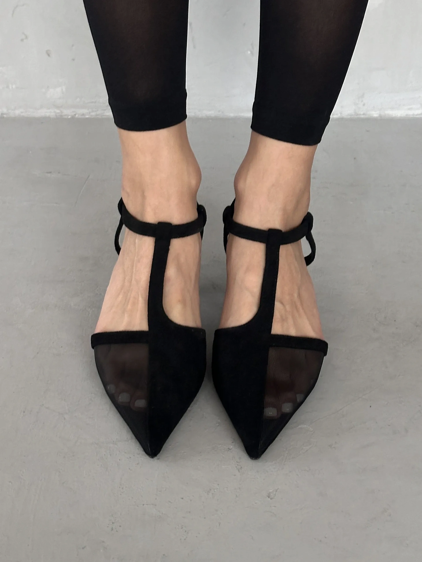 Туфли женские на каблуке с открытой пяткой вечерние сетка