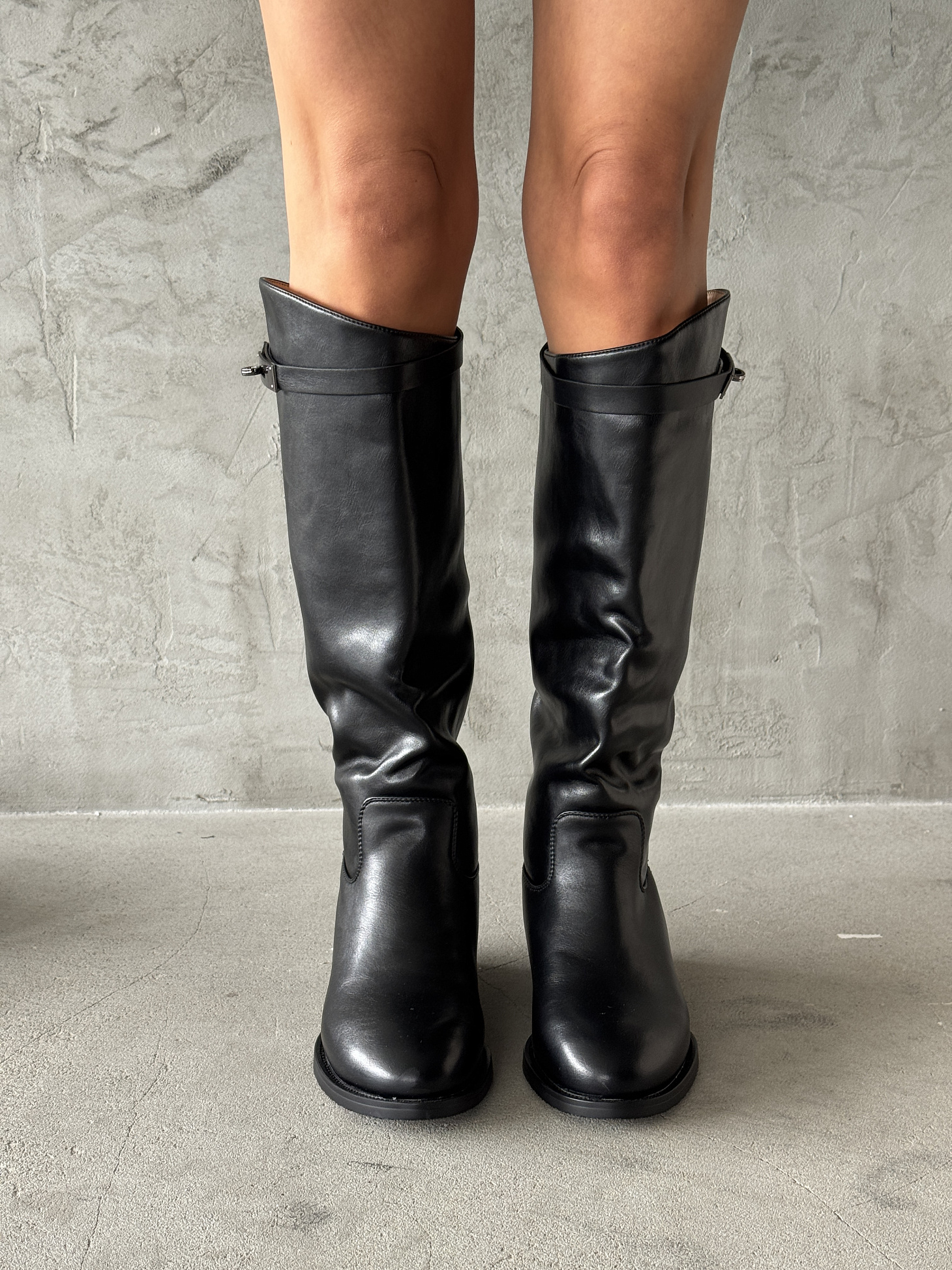 Сапоги женские экокожа еврошерсть