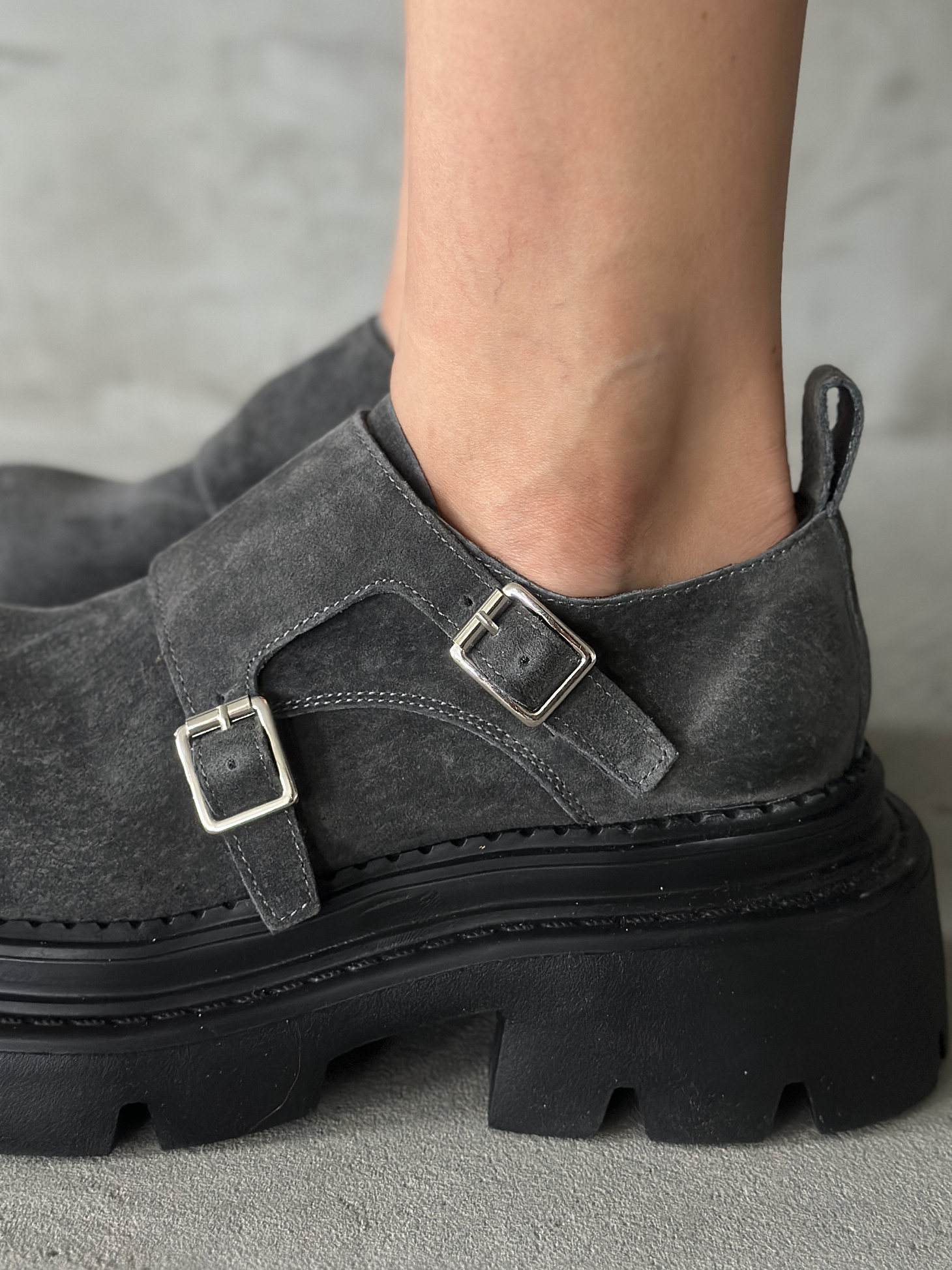 Ботинки женские натуральная замша