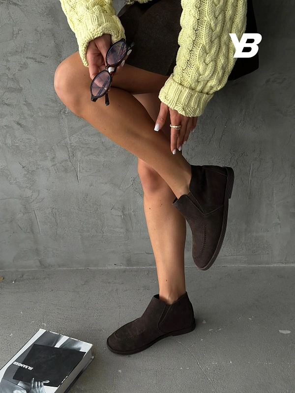 Ботинки женские натуральная замша