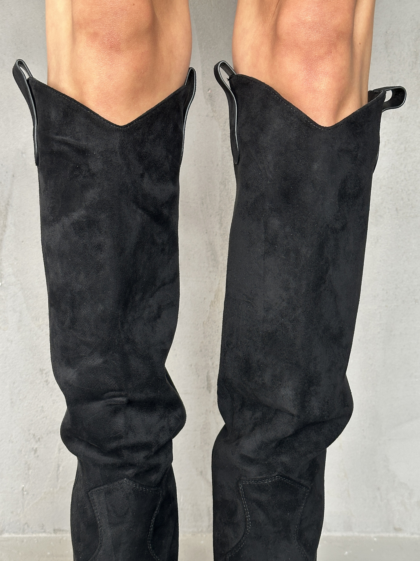 Сапоги казаки женские текстиль