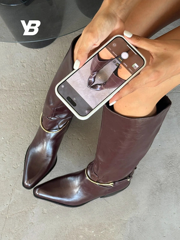 Сапоги женские экокожа