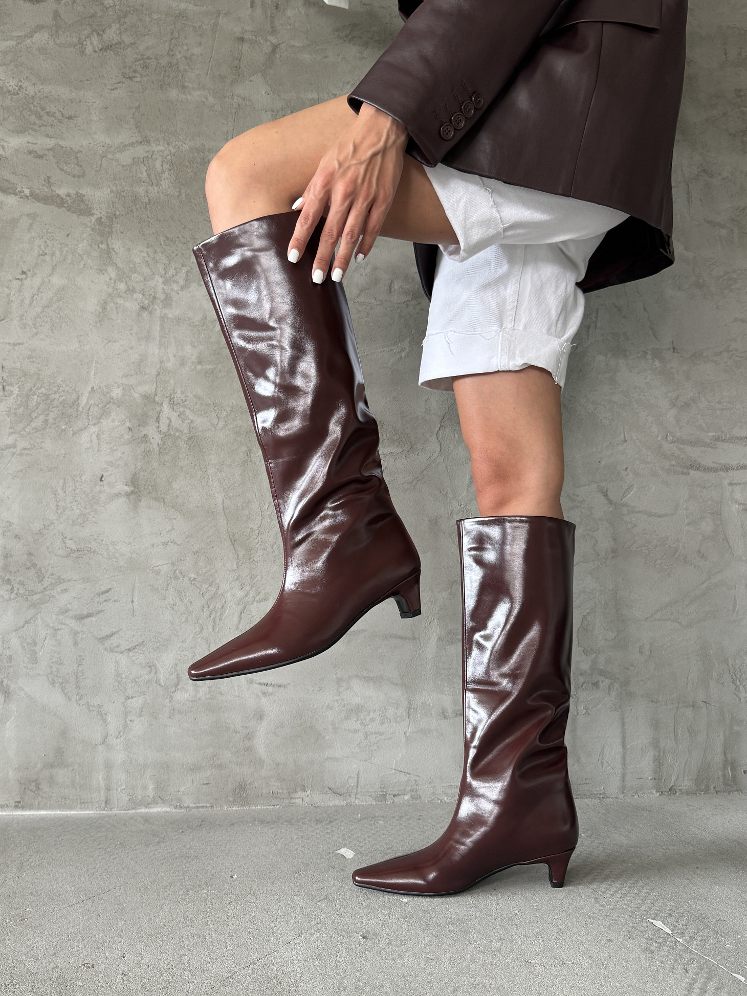 Сапоги женские экокожа