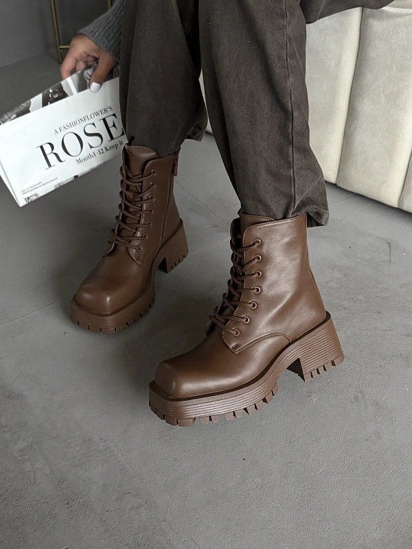 Ботинки женские экокожа