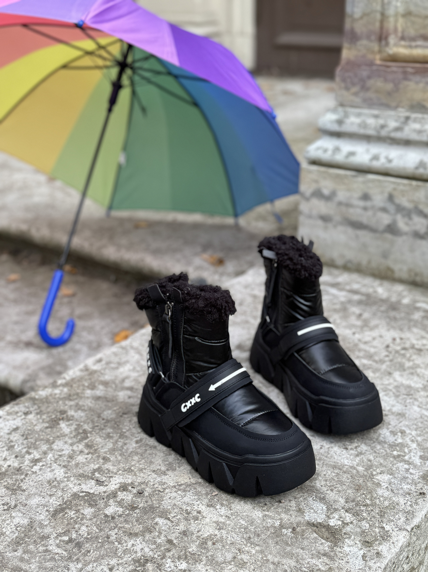 Ботинки детские текстиль шерсть