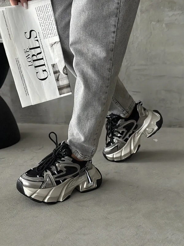 Кроссовки женские экокожа