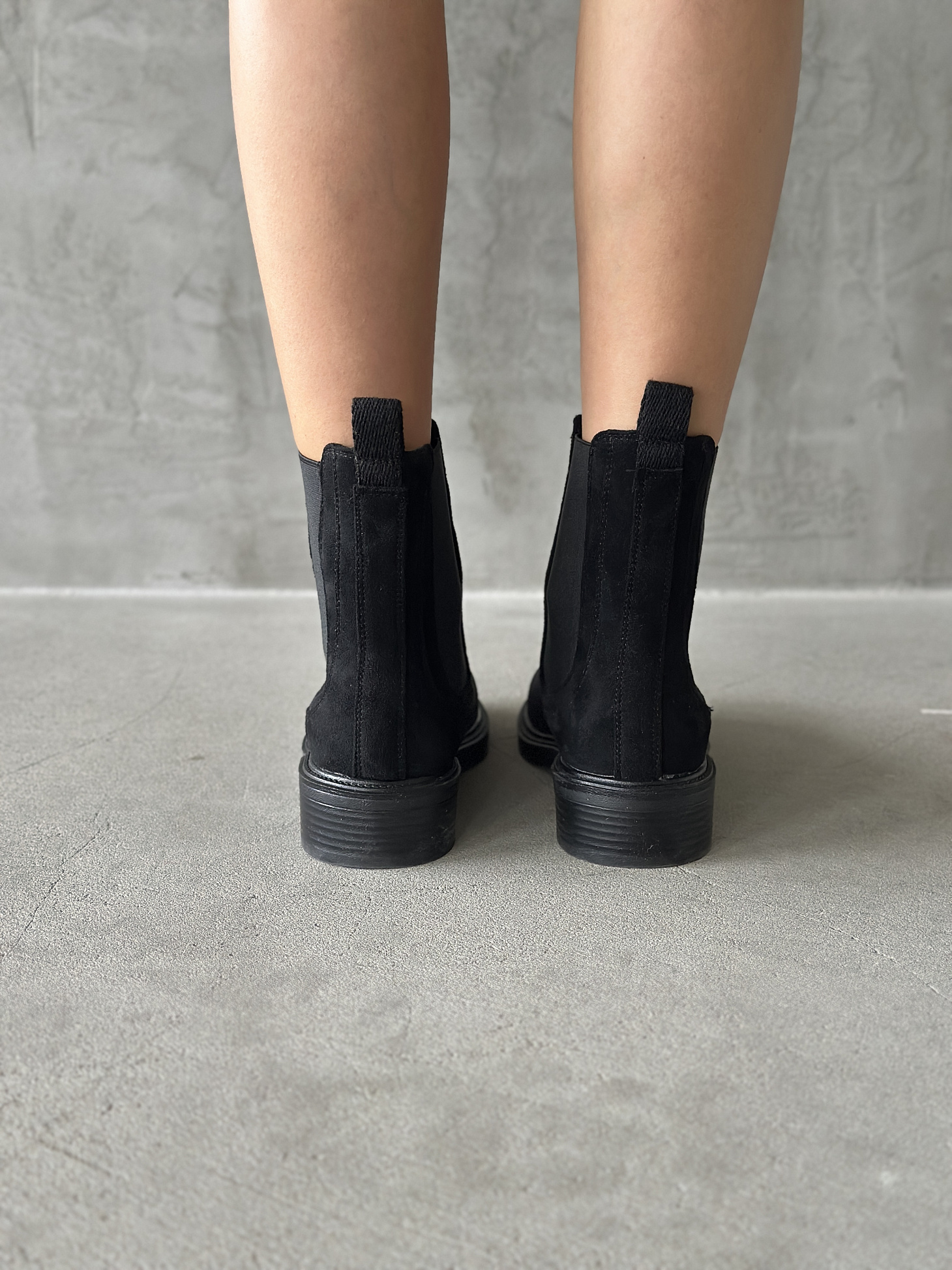 Ботинки женские экозамша