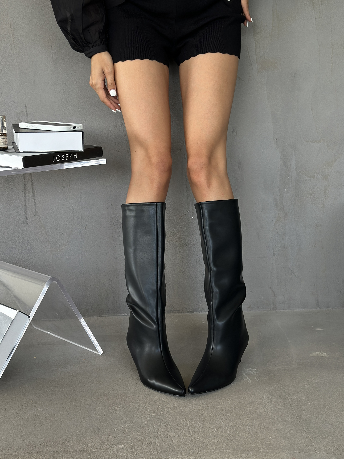 Сапоги женские экокожа