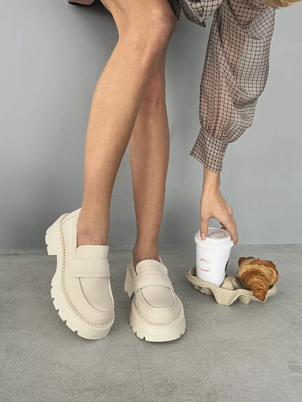 Лоферы женские экокожа