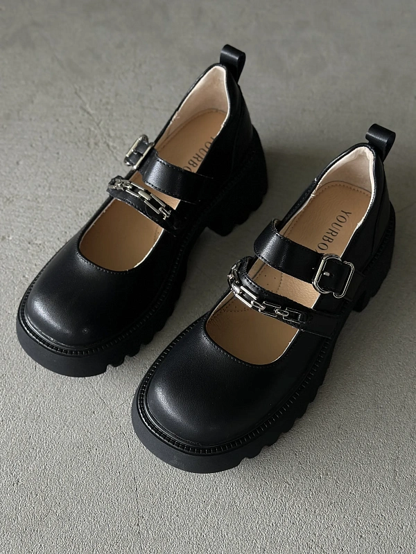 Туфли для девочки на платформе мери джейн