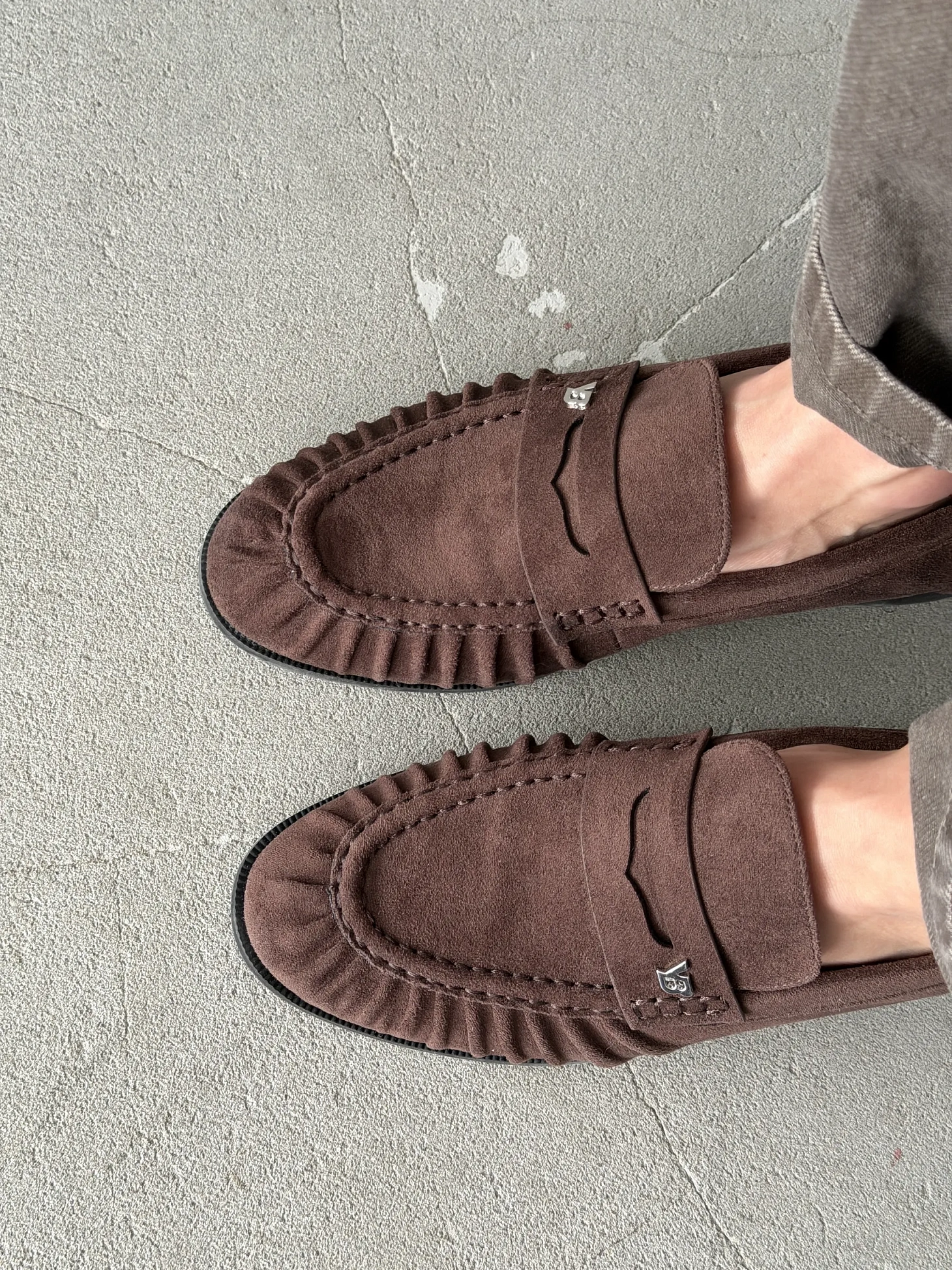 Лоферы на тонкой подошве