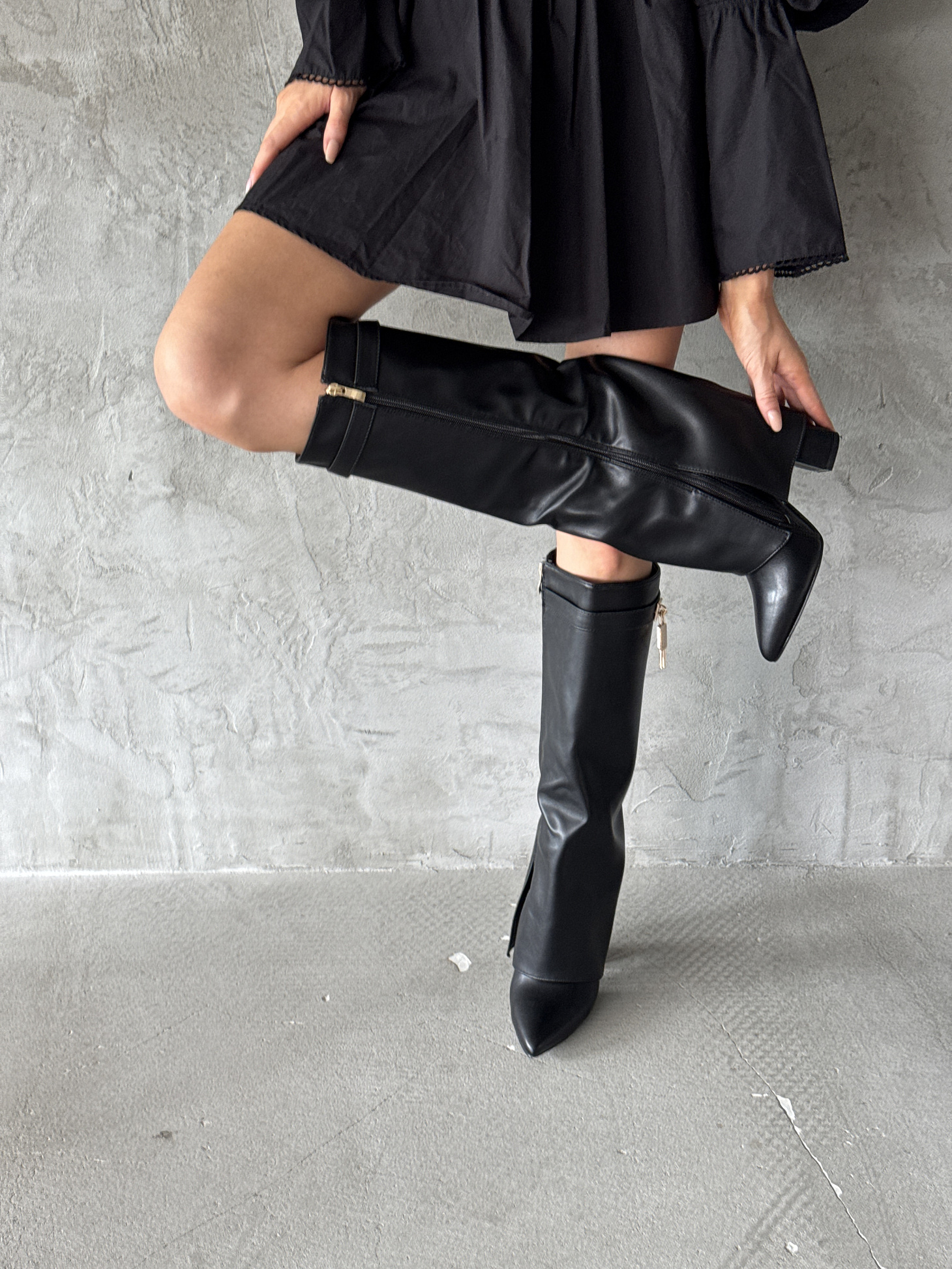 Сапоги женские экокожа