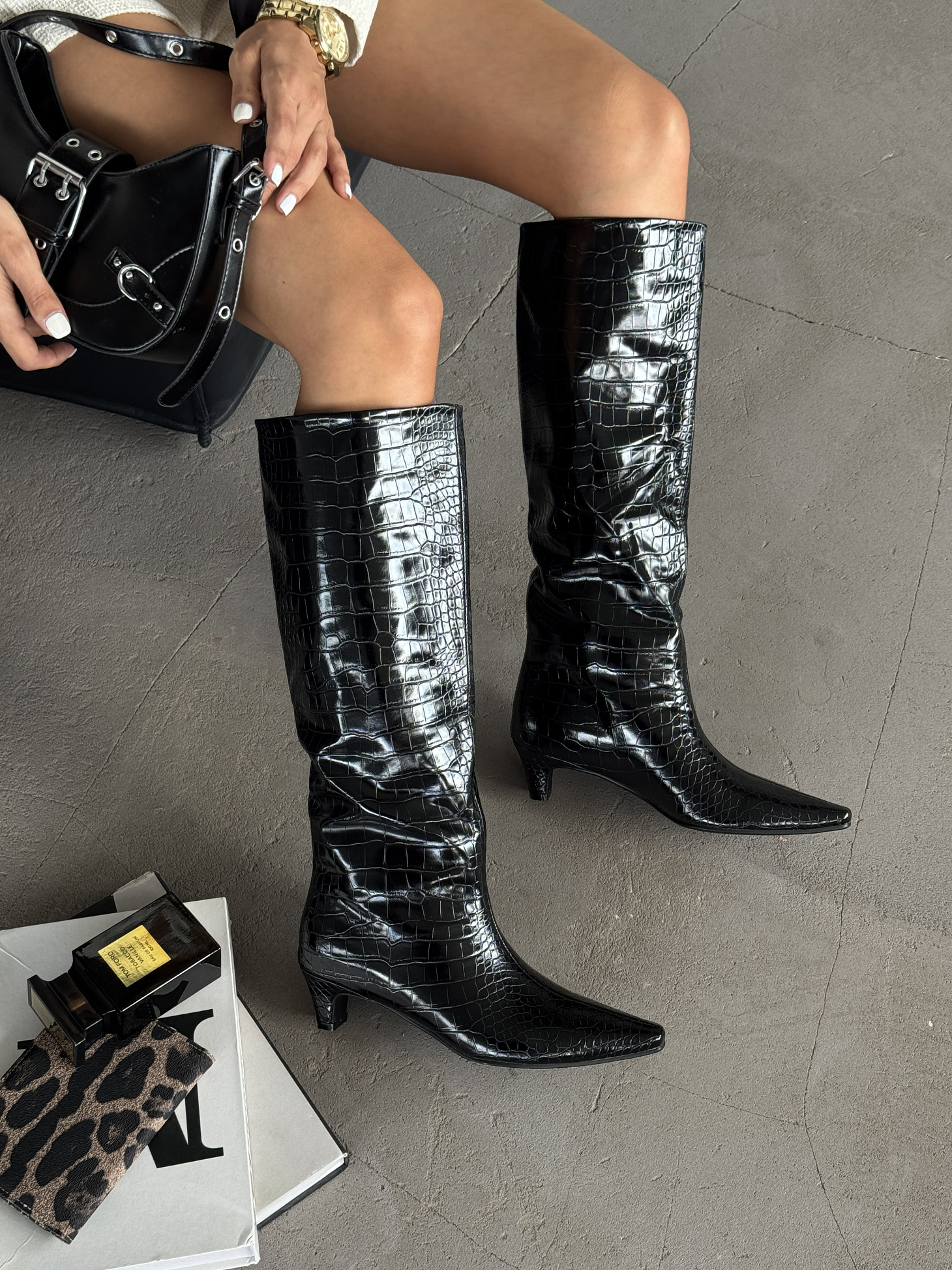 Сапоги женские экокожа