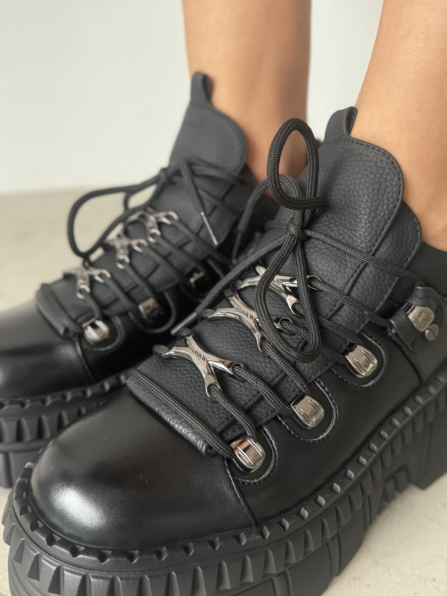 Ботинки женские экокожа