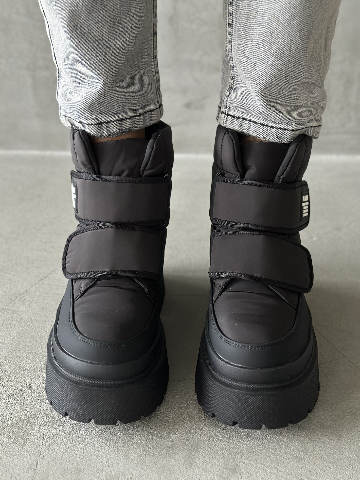 Дутики женские текстиль шерсть