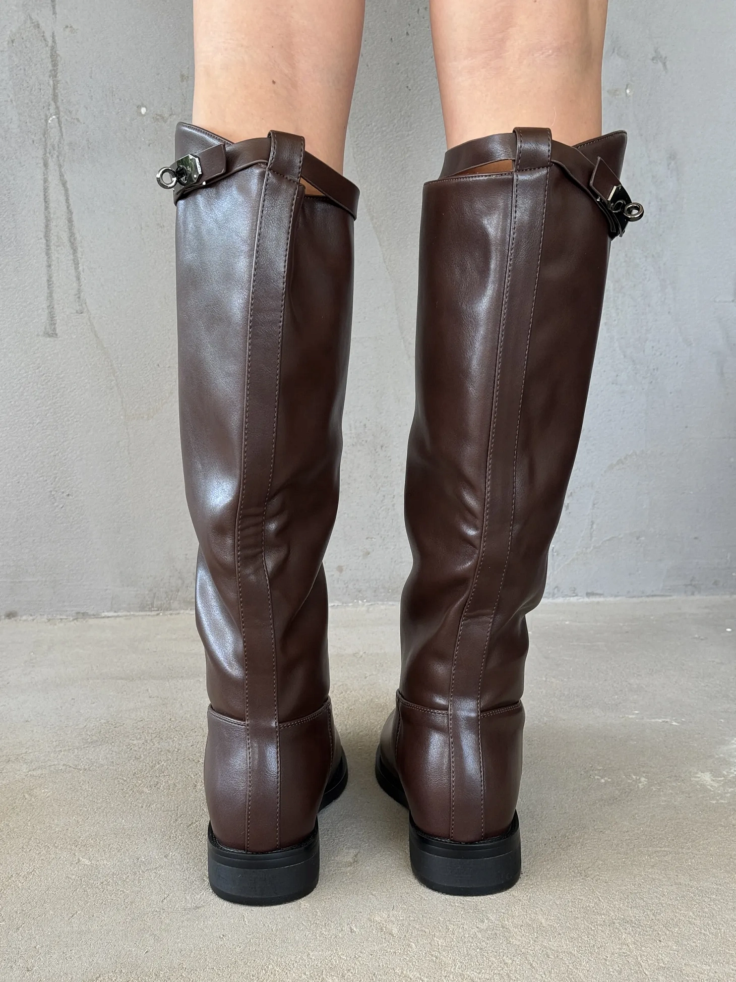 Сапоги женские экокожа еврошерсть