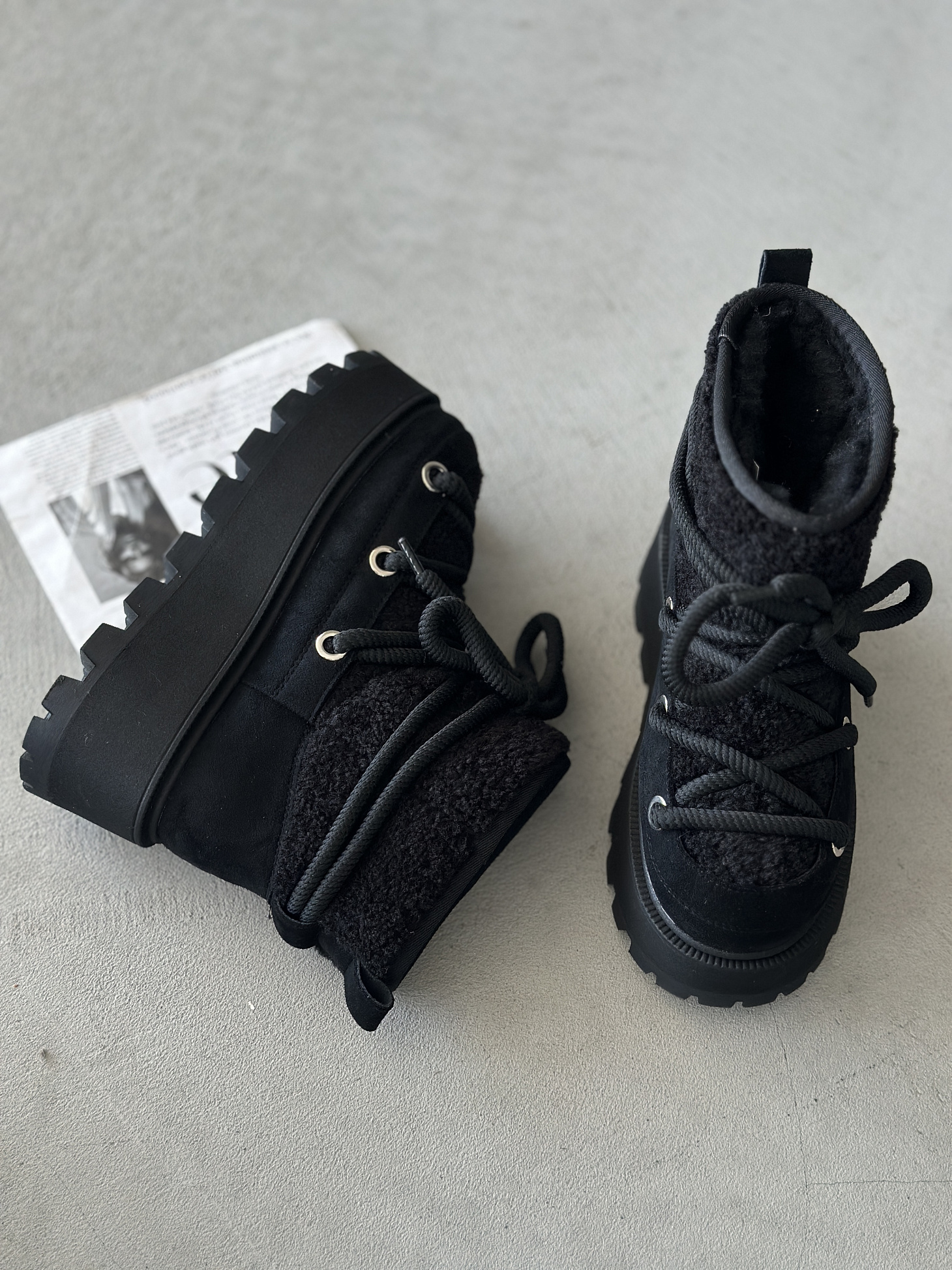 Угги женские экозамша шерсть