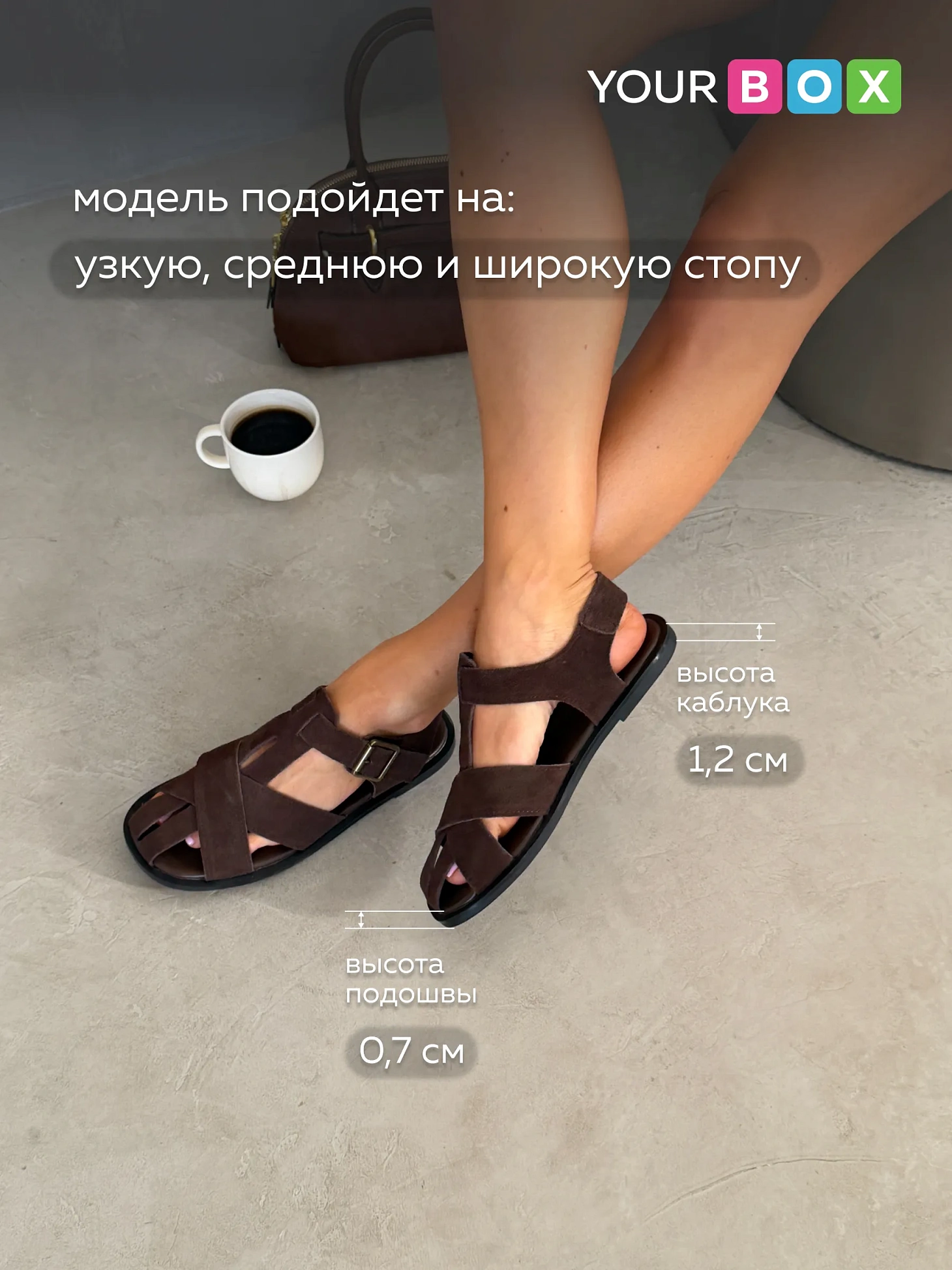 Летние босоножки женские с закрытым носом