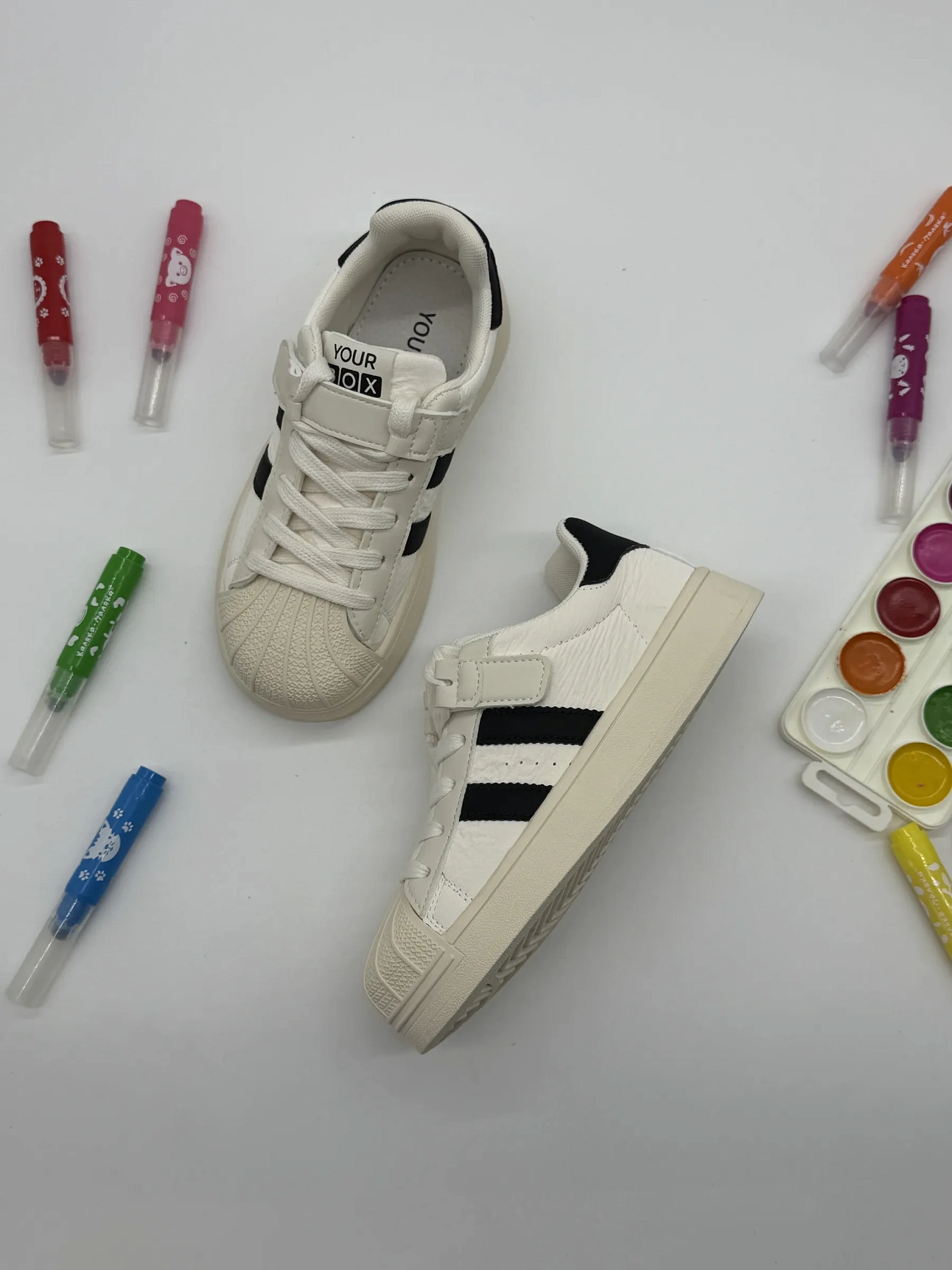 Демисезонные кеды детские на платформе