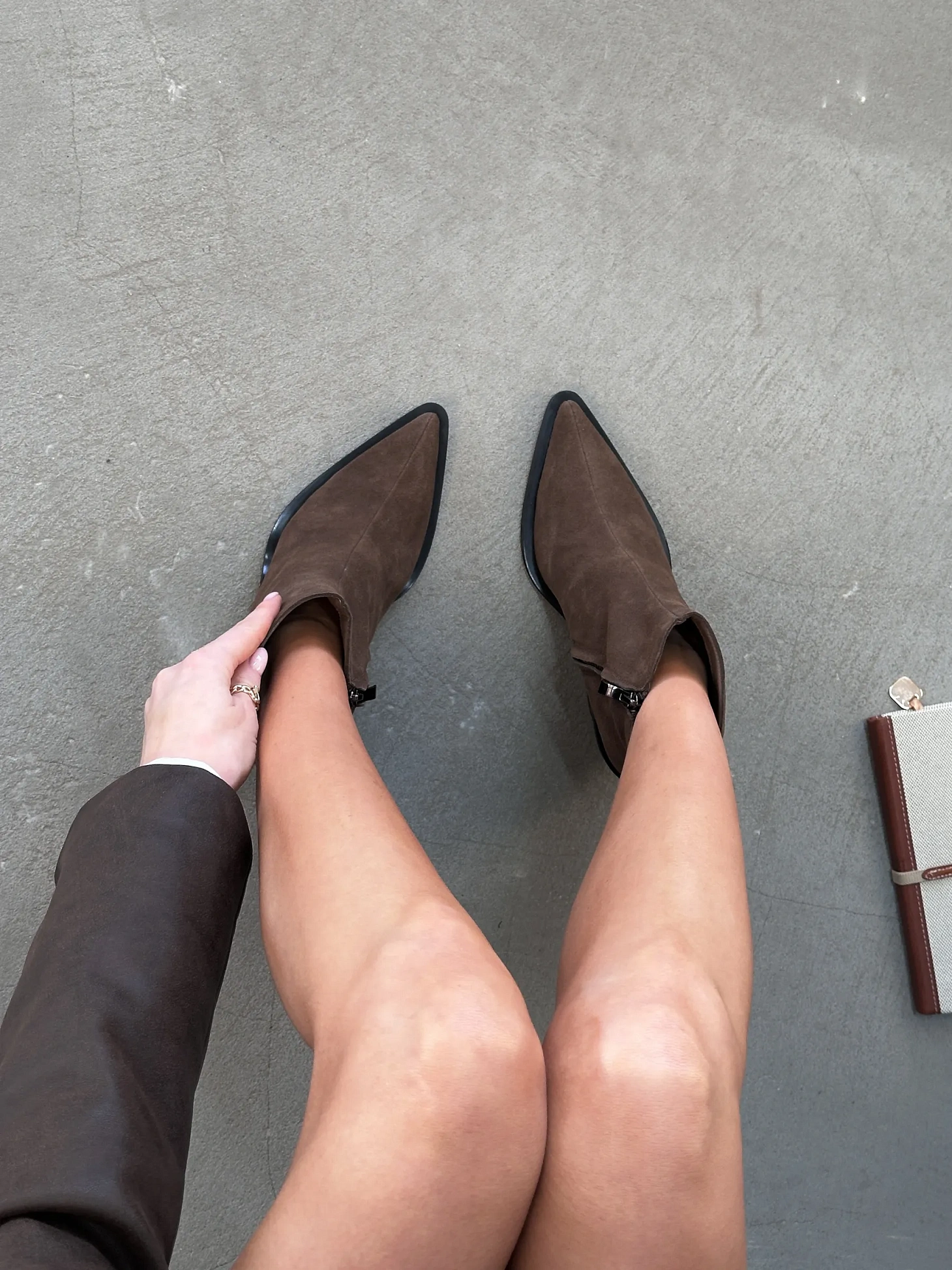 Казаки женские натуральная замша