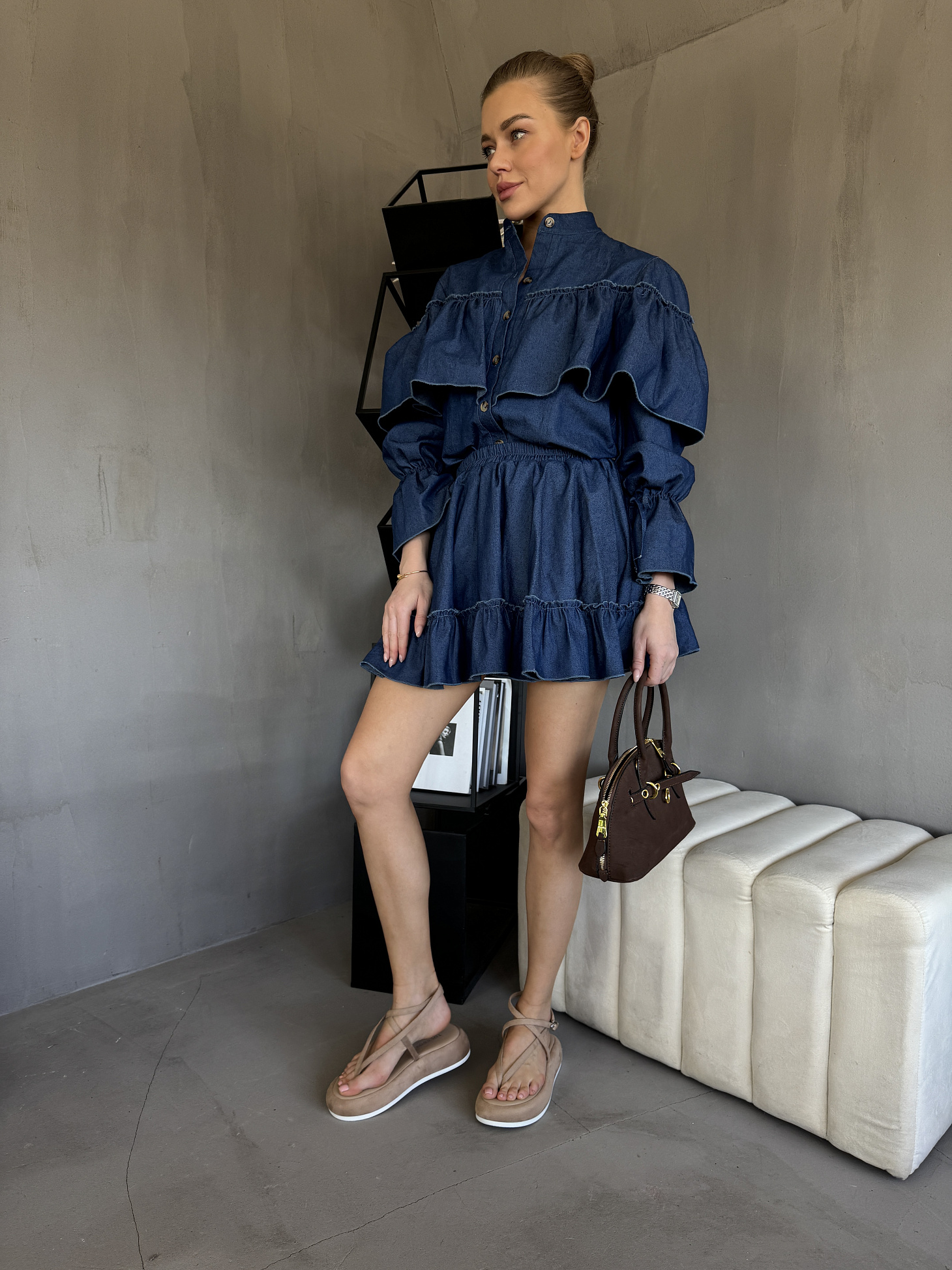 Босоножки женские текстиль