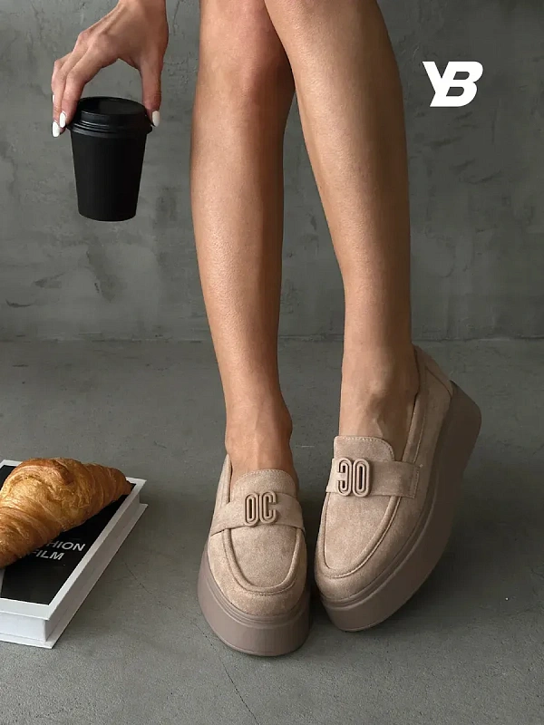 Лоферы женские текстиль