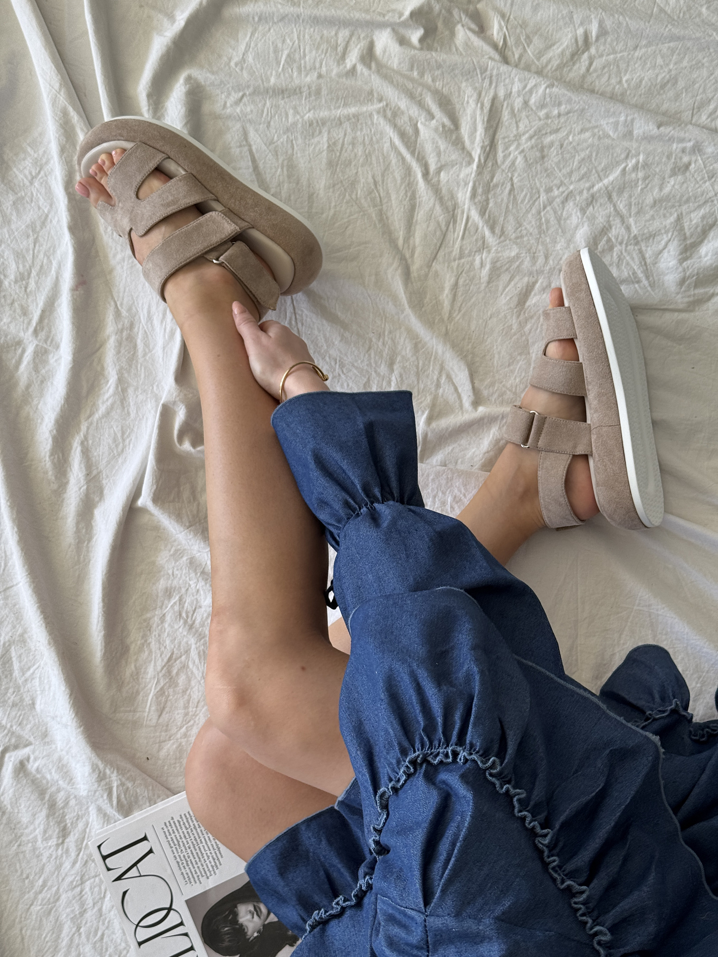 Босоножки женские текстиль