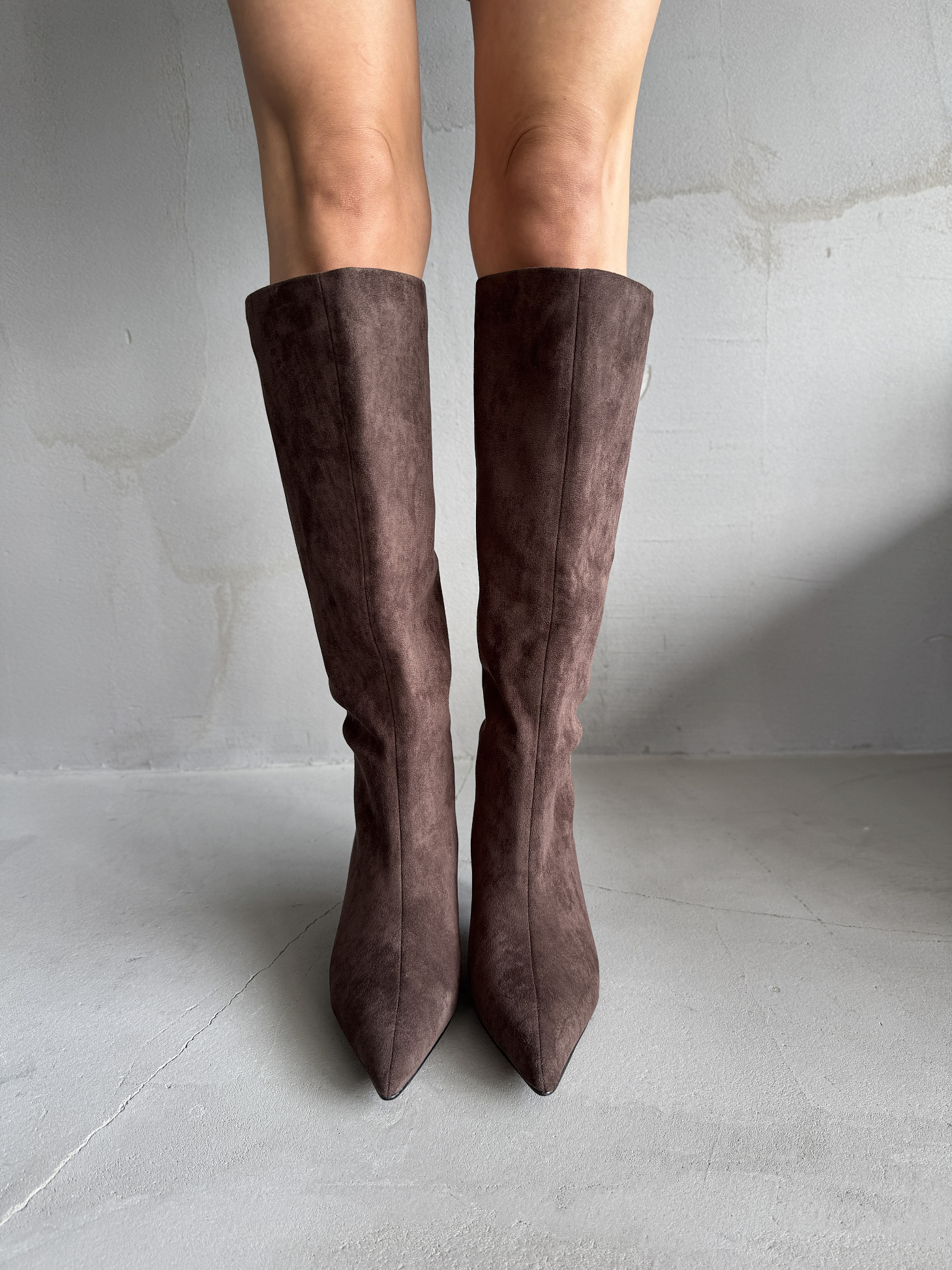 Сапоги женские экозамша