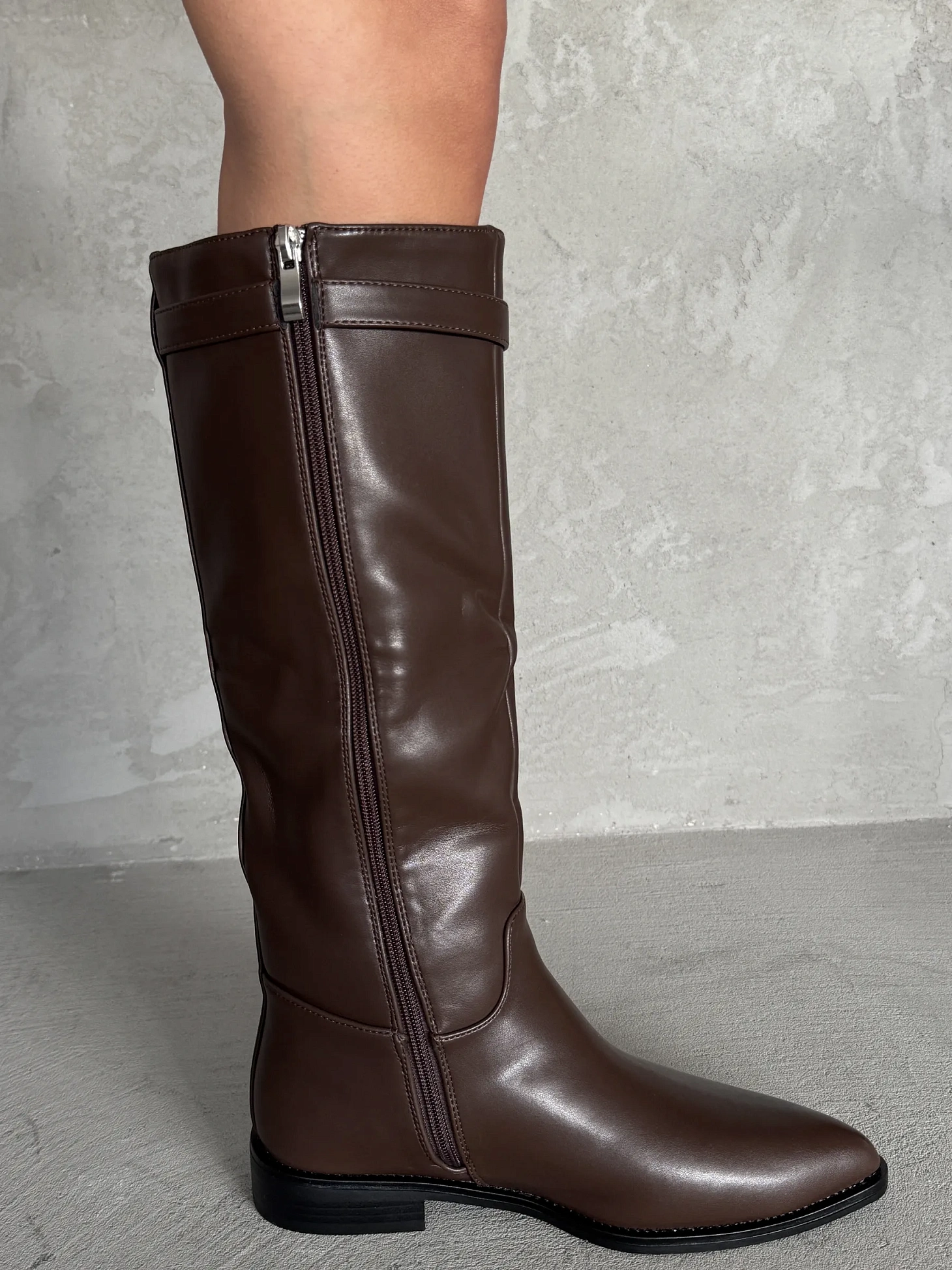 Сапоги женские экокожа шерсть