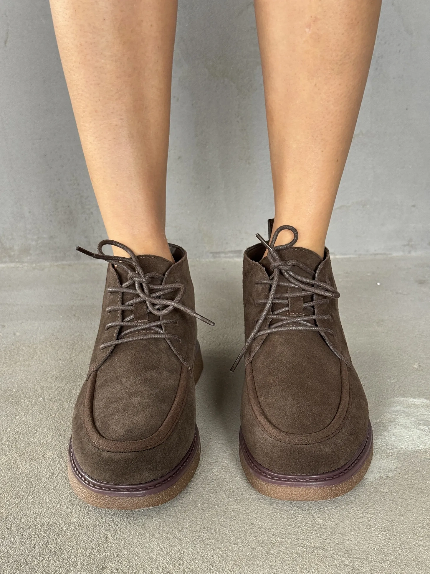 Ботинки женские натуральная замша шерсть