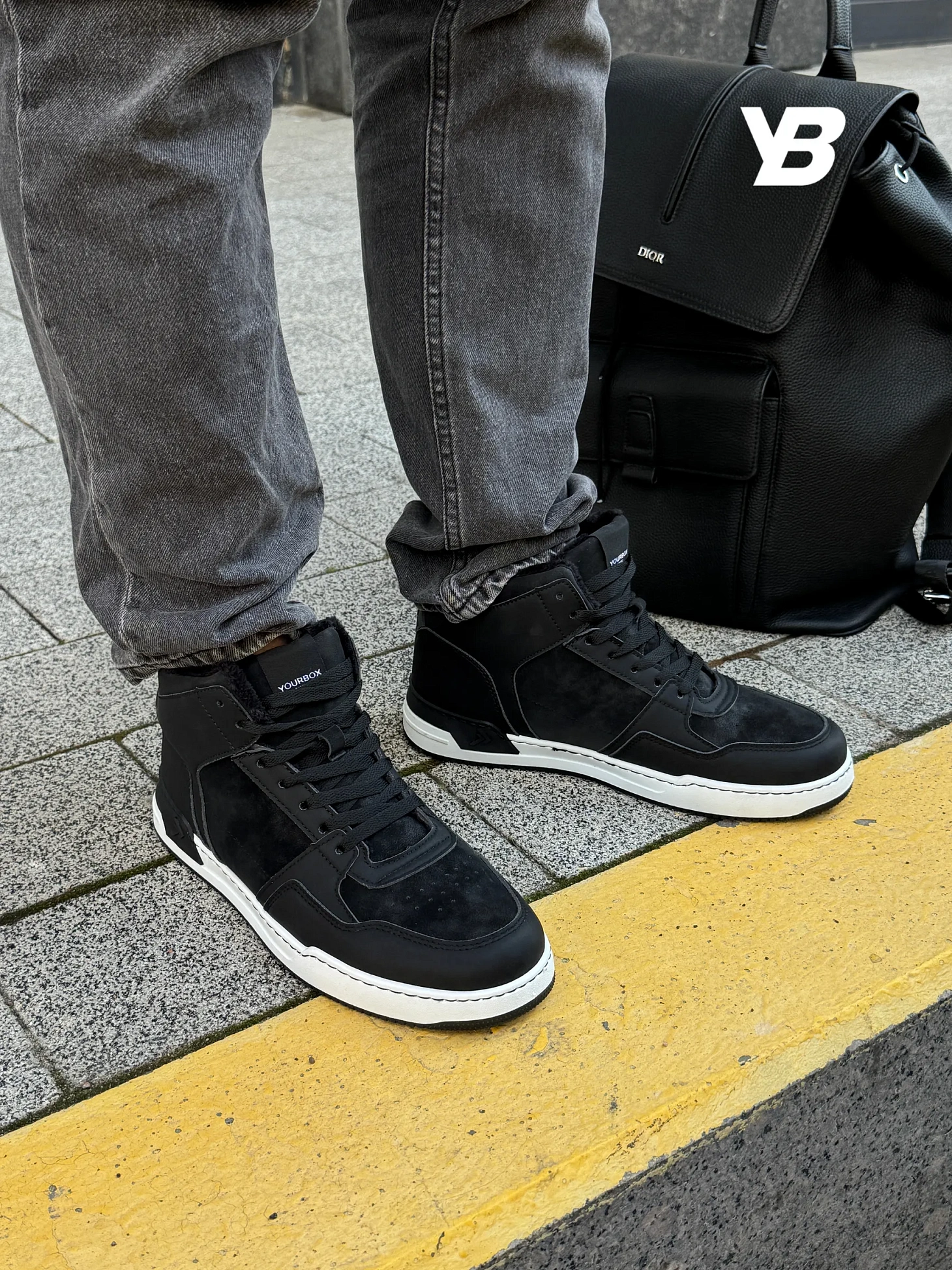 Зимние кроссовки утепленные высокие кеды