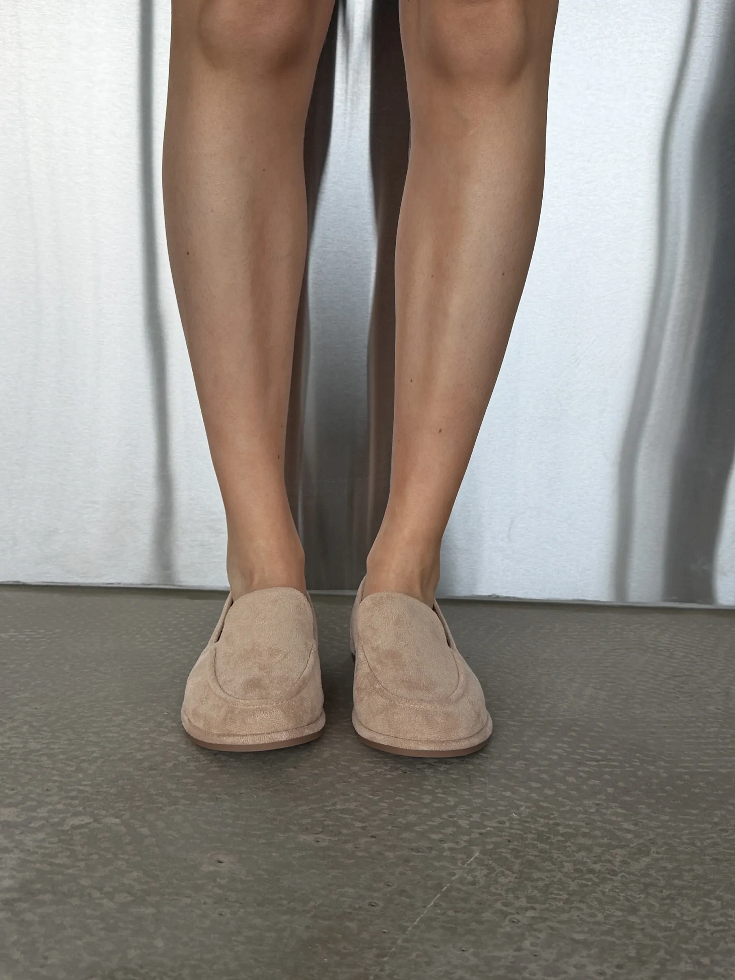 Лоферы женские замшевые рыжие летние