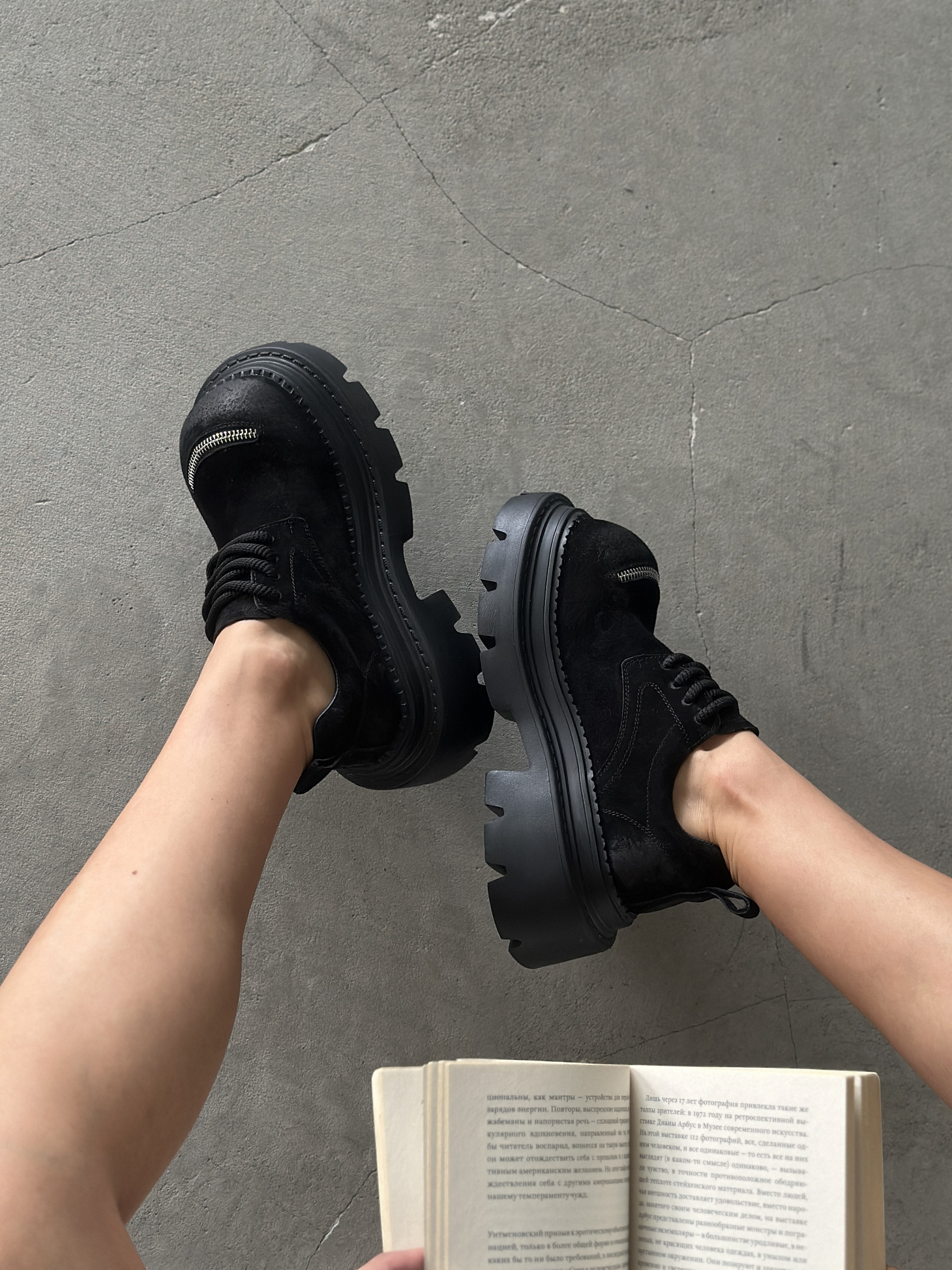 Ботинки женские натуральная замша