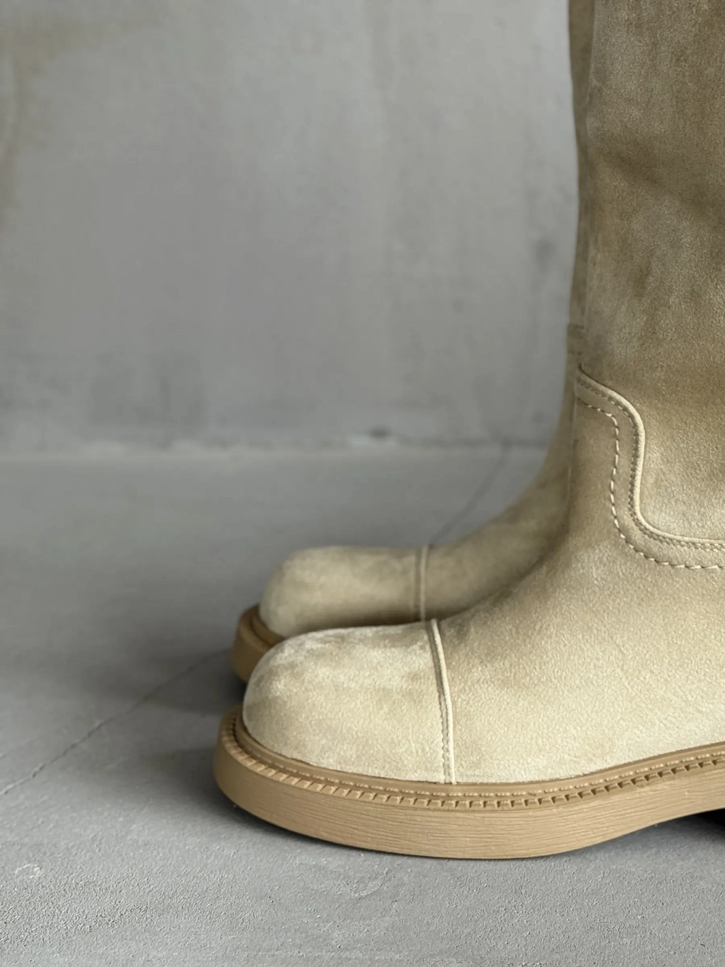 Сапоги женские экозамша