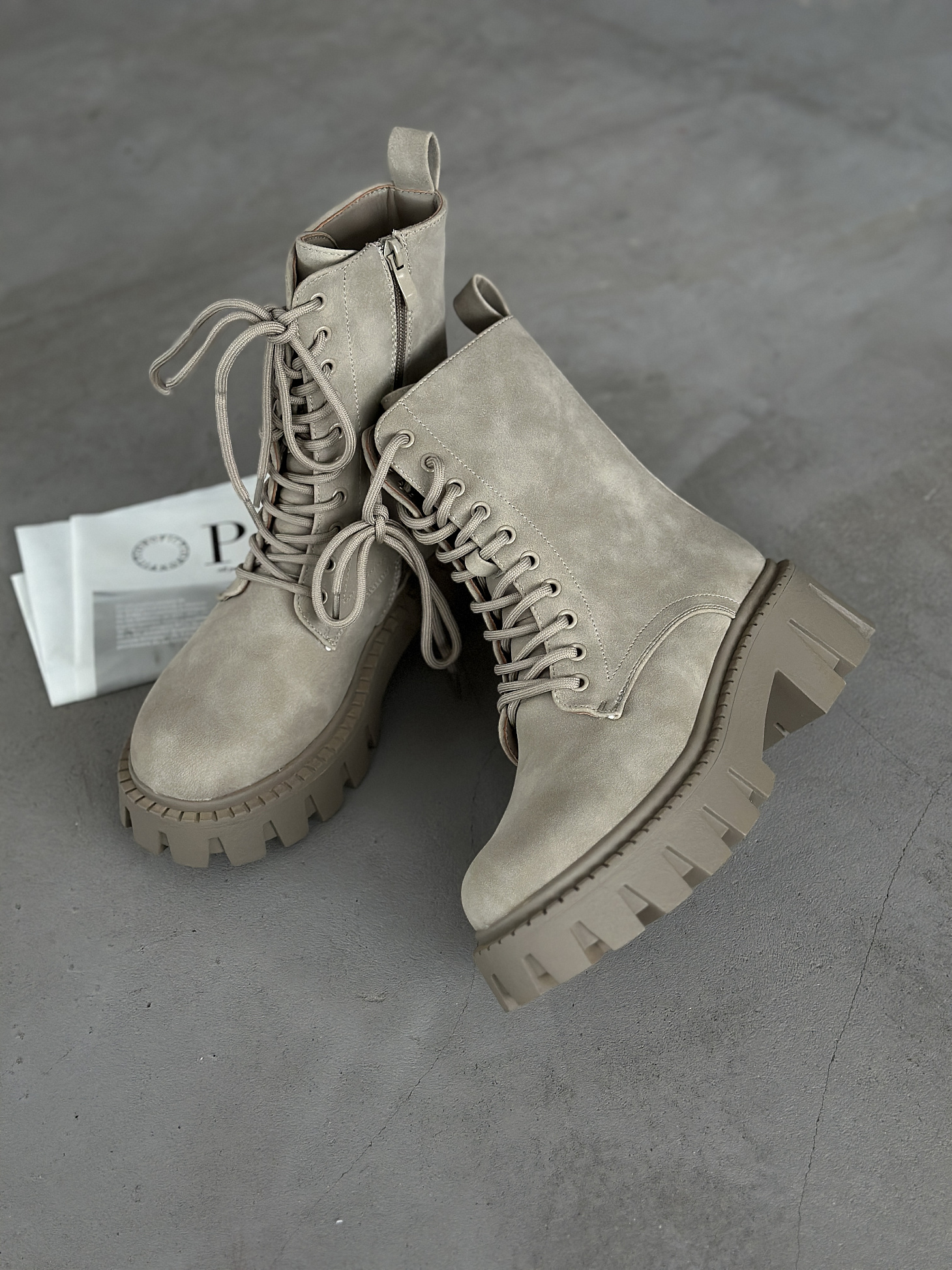 Ботинки женские экокожа