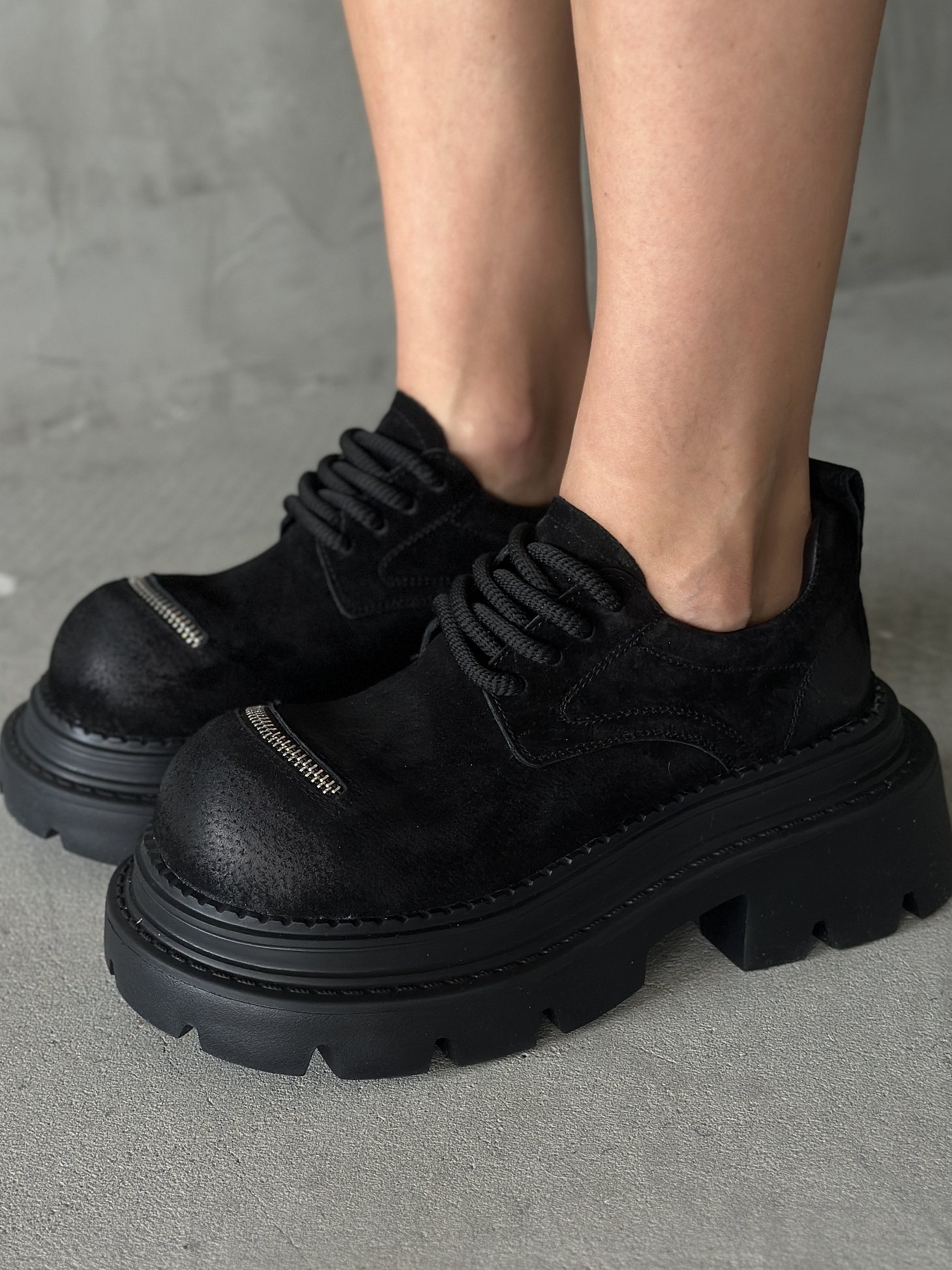 Ботинки женские натуральная замша