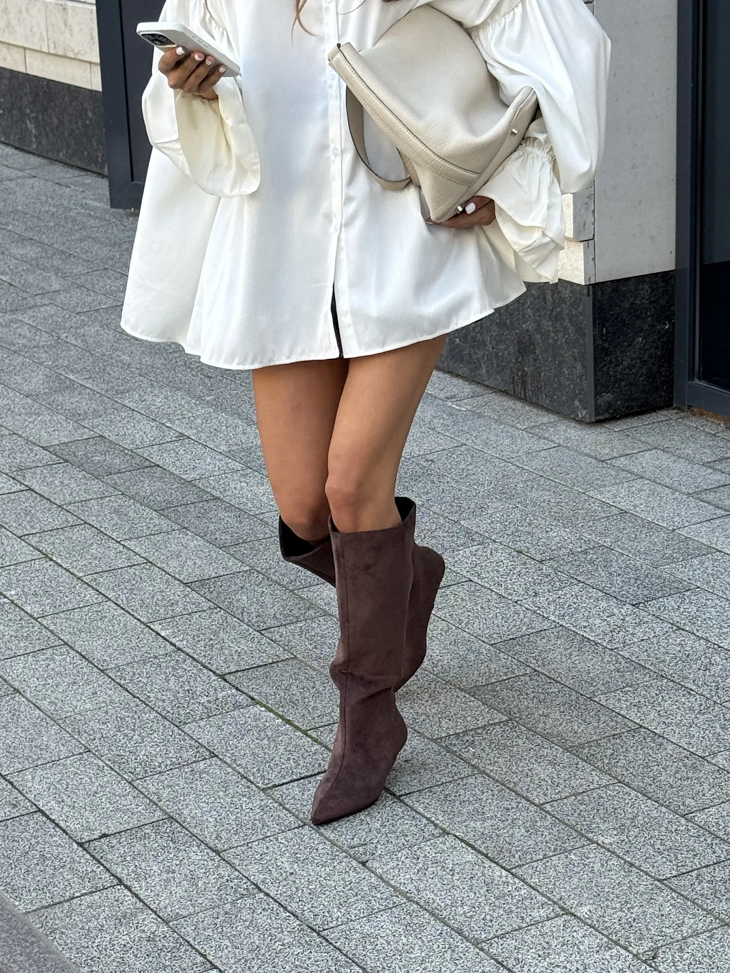 Сапоги женские текстиль