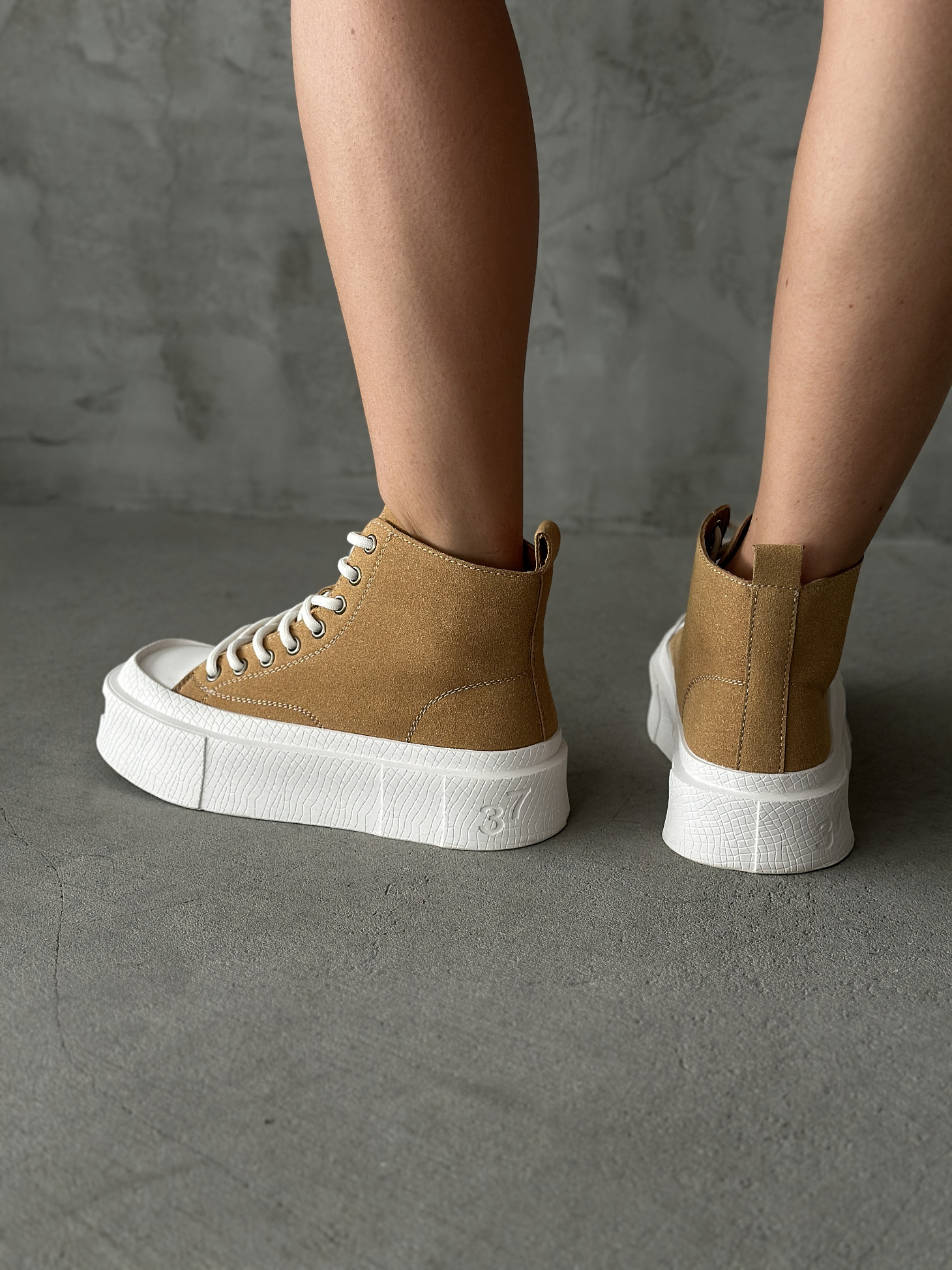 Кеды женские экозамша