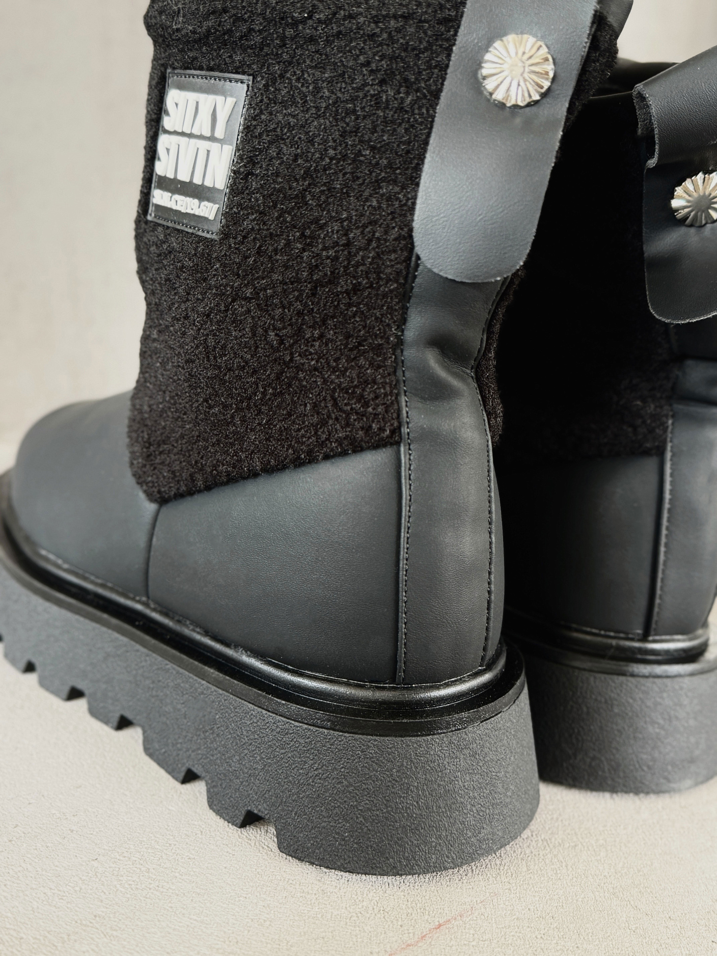 Ботинки детские экокожа шерсть