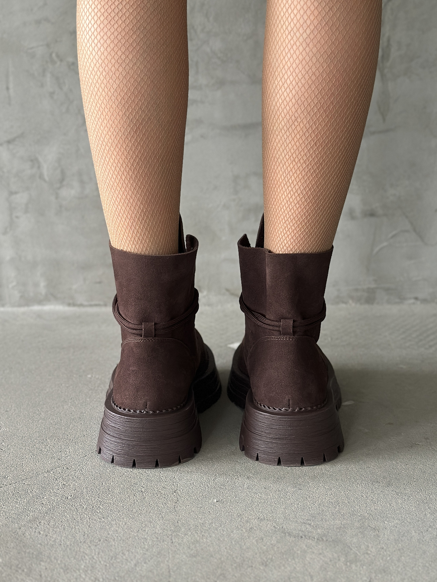 Ботинки женские натуральная замша