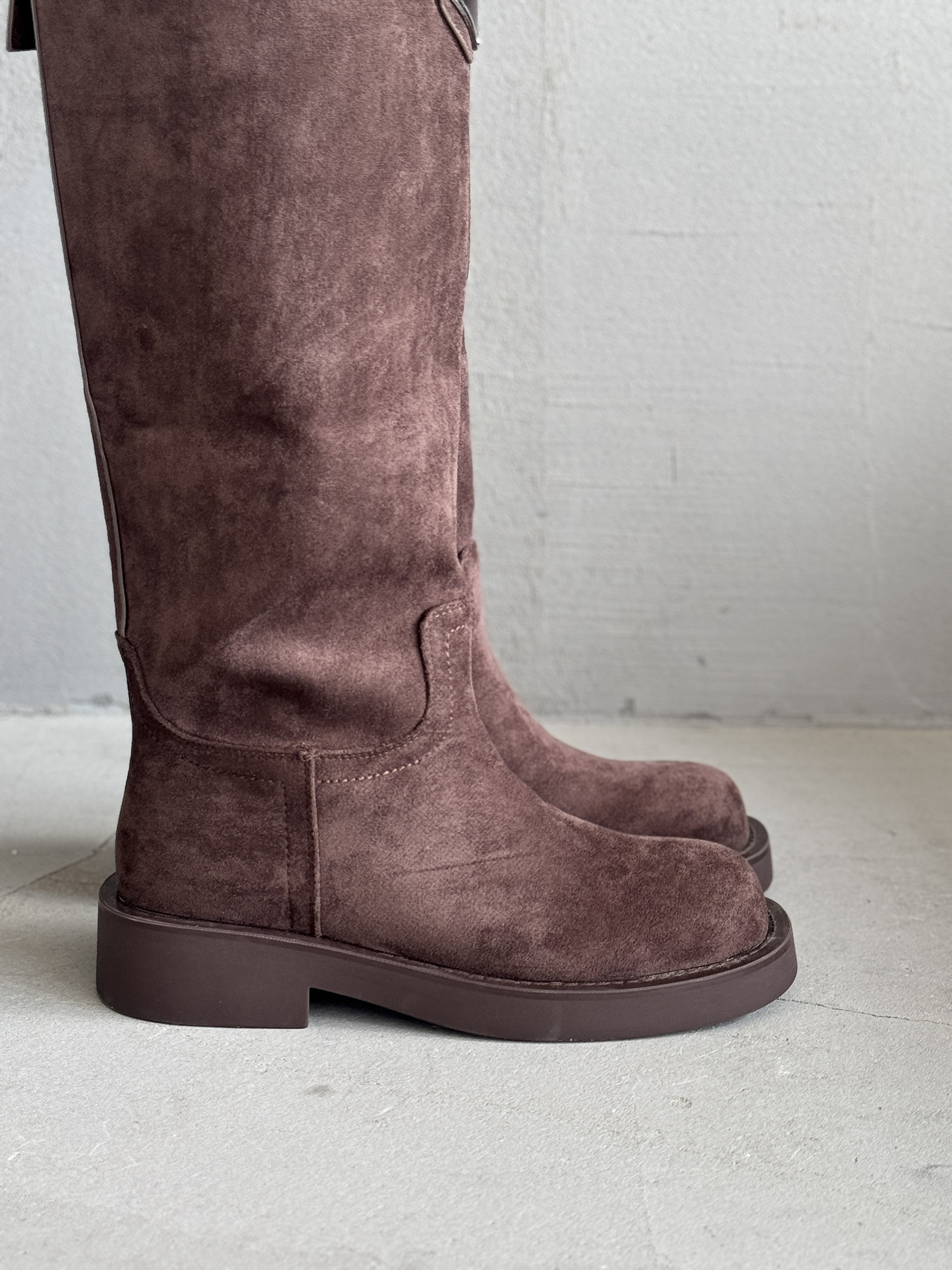 Сапоги женские экозамша еврошерсть