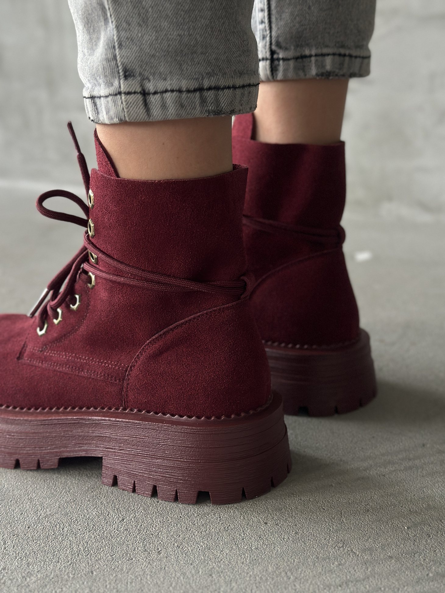 Ботинки женские натуральная замша