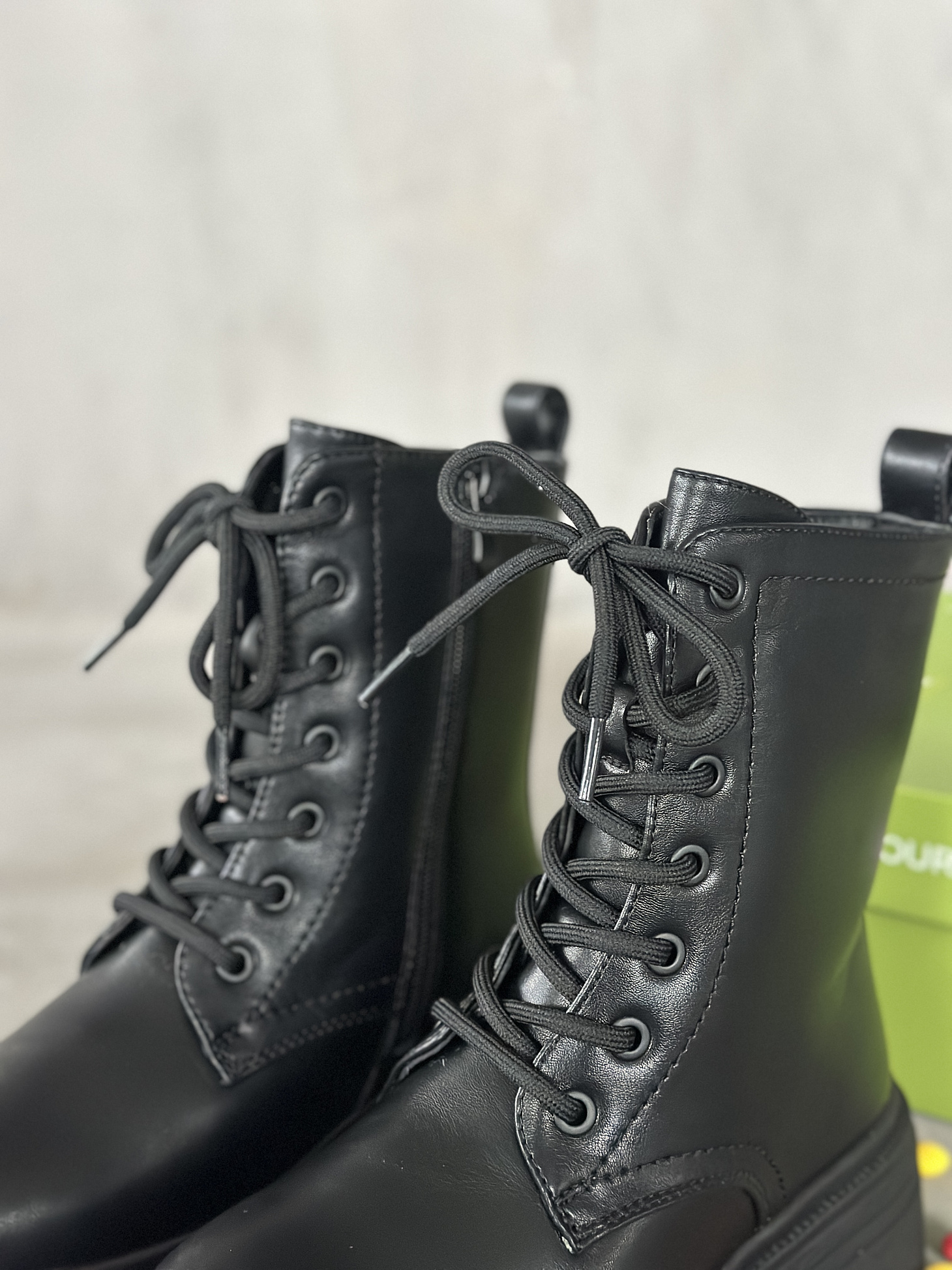 Ботинки детские экокожа шерсть