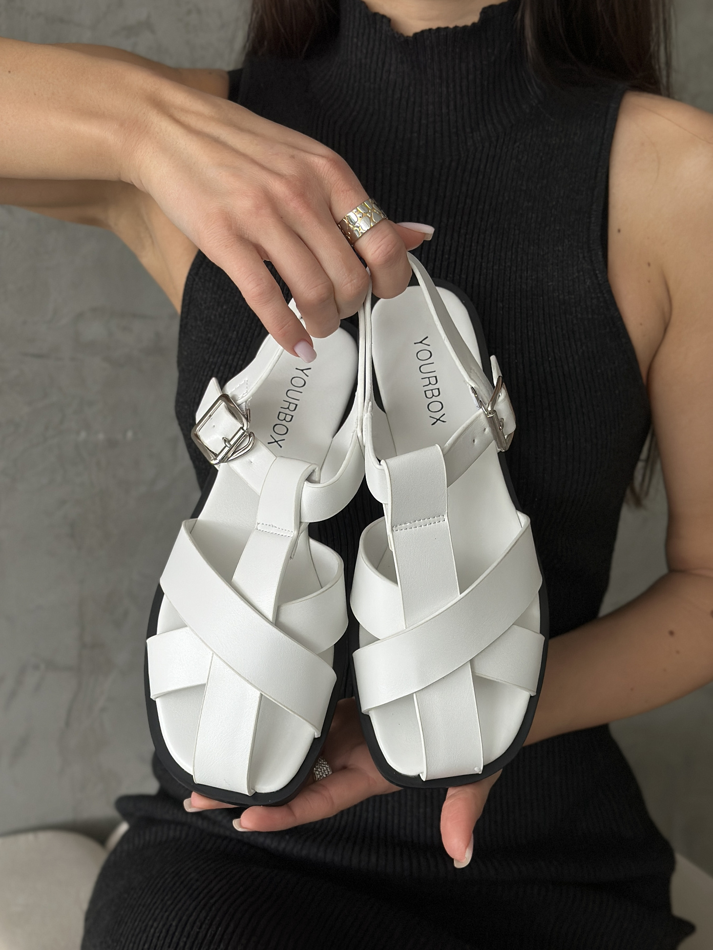 Босоножки женские экокожа