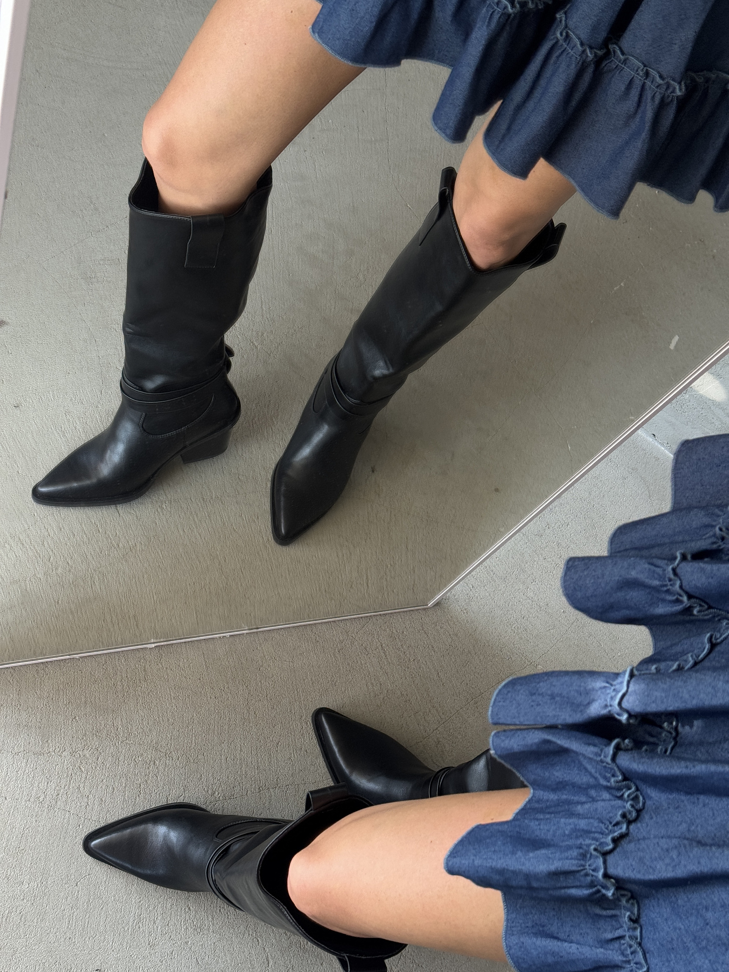 Сапоги женские экокожа шерсть