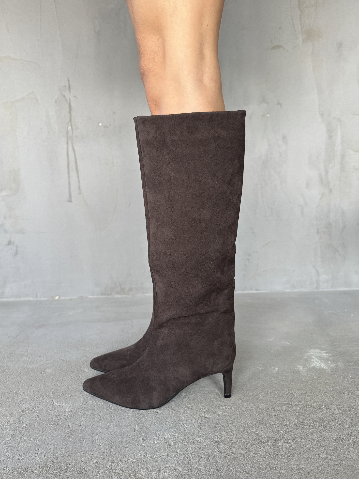 Сапоги женские натуральная замша