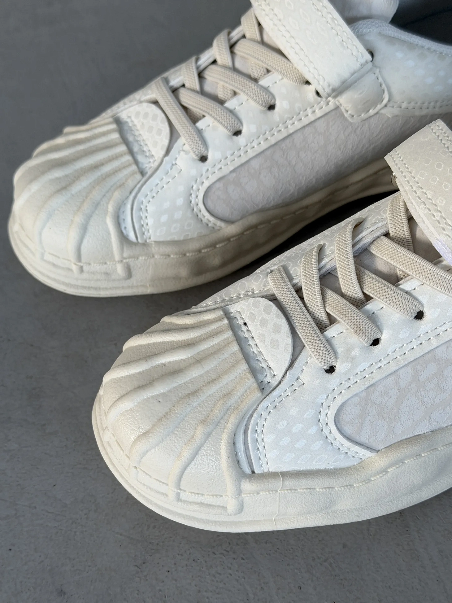 Кеды детские на платформе с липучками